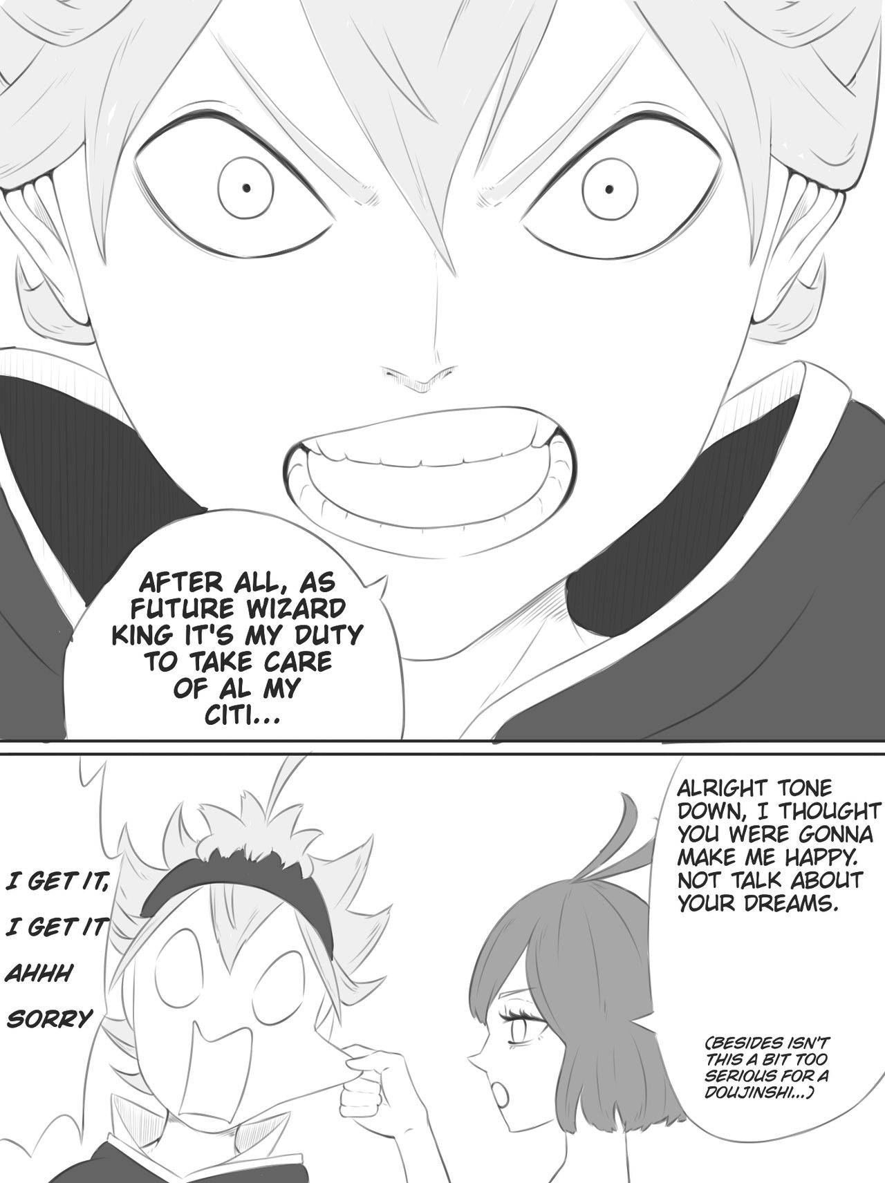 "To smile once again" [Black Clover]