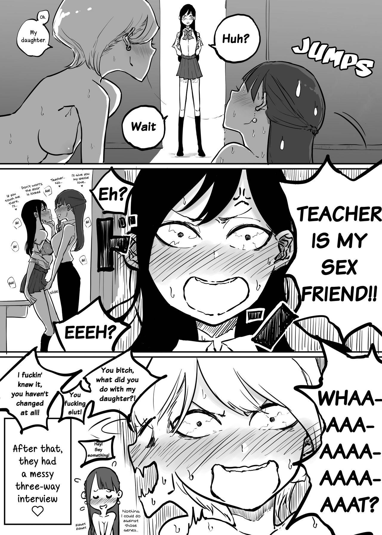 [Pandacorya] Kateihoumon ni Ittara Oyagosan ga Gakuseijidai no Sefure datta Ken |  I Went For a Home Visit and Found Out My Student's Mother Is My Sex Friend From My School Days [English] [YuriYaku]