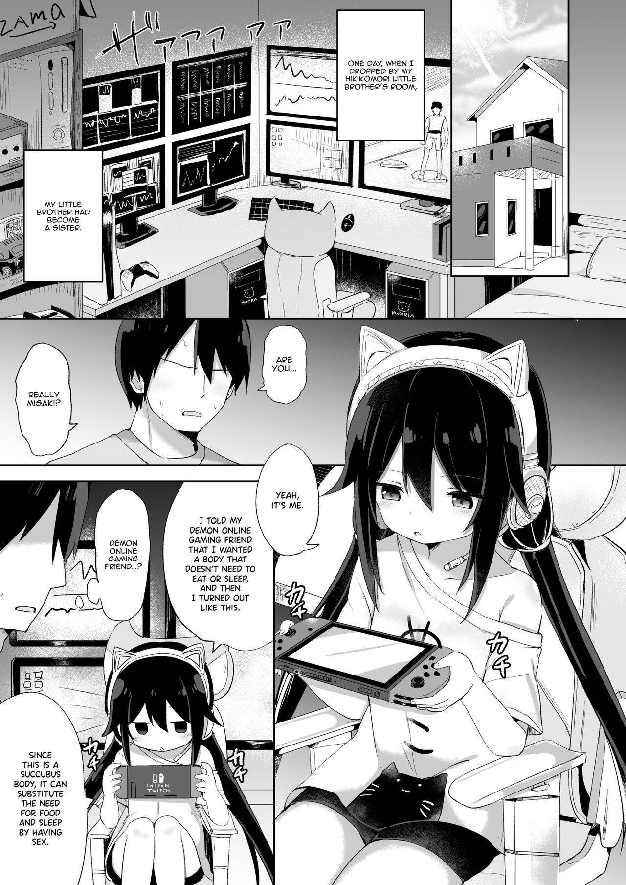 [Story Circle (Tonari)] Downer-kei Gamer Otouto ga Nii-san Sukisuki Imouto Succubus ni Naru made | From a Downer Gamer Little Brother♂ to a Little Sister♀ Succubus Who Loves Nii-san [English] [Panatical] [Digital]