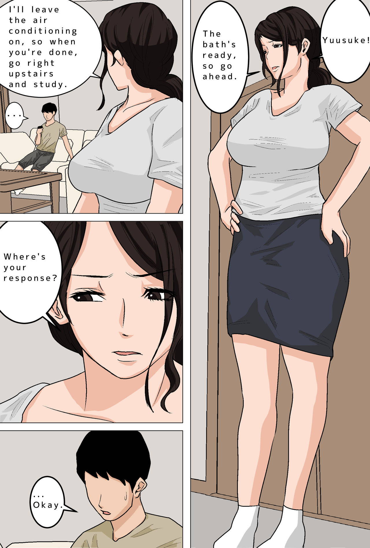 [Natsume Benkei] Mom Gets Me Off Every Day! Filling Mom With Cum [English]