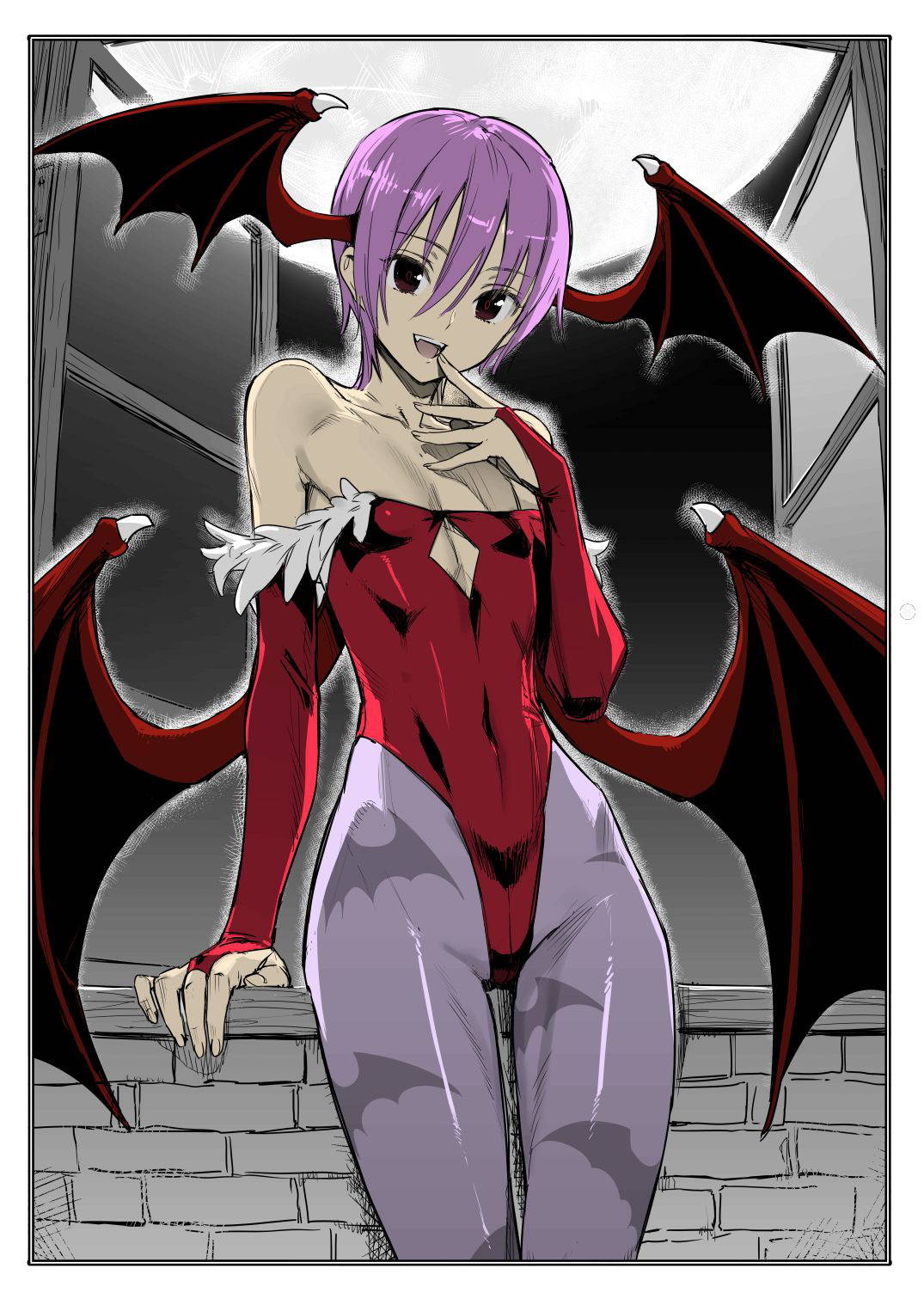 [Ajisaidenden (Kawakami Rokkaku)] Succubus ni Seiki o Sui Torarechau Copy Bon (Darkstalkers) [English] [mysterymeat3] [Colorized] [Digital]