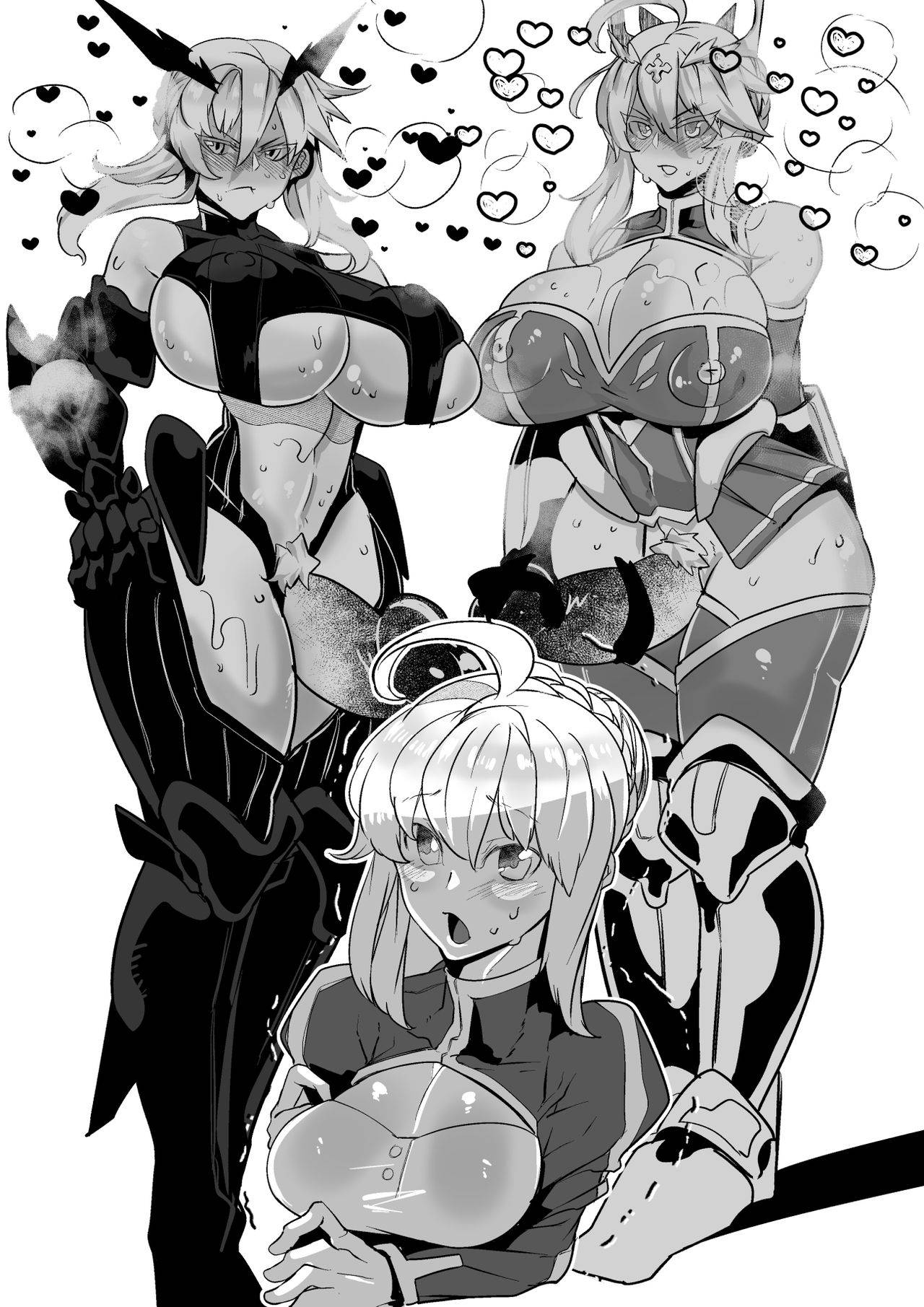 [Mr.way] Artoria ga Artoria o Okasu Futanari Les Sex (Fate/Grand Order)