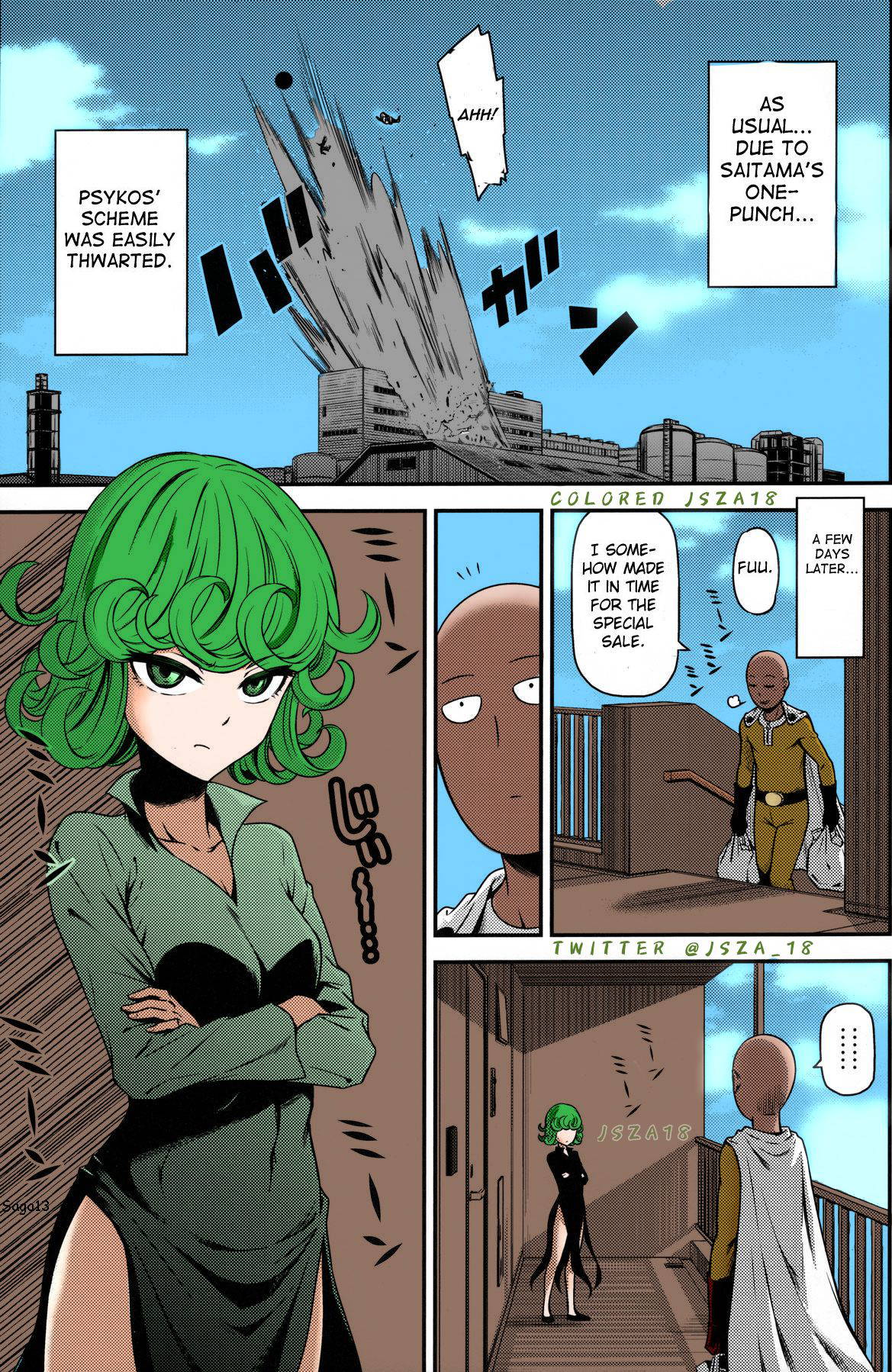 (C90) [Kiyosumi Hurricane (Kiyosumi Hurricane)] ONE-HURRICANE 4 (One Punch Man) [English] {doujin-moe.us} [Colorized]