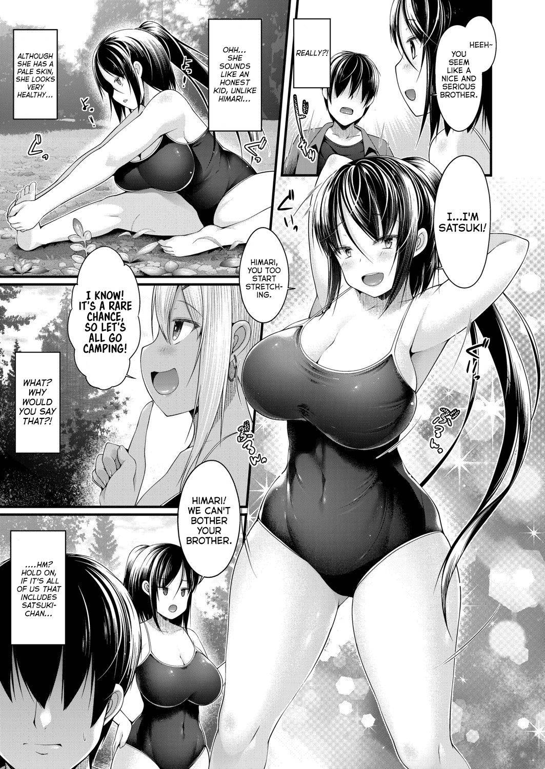 [Kotoba Ai] Hitori Camp o Shite itara Kuro Gal JK na Imouto to Imouto no Tomodachi ga Rannyuu shite kita Kekka Zempen (COMIC Grape Vol. 93) [English] [Thennos Scans]