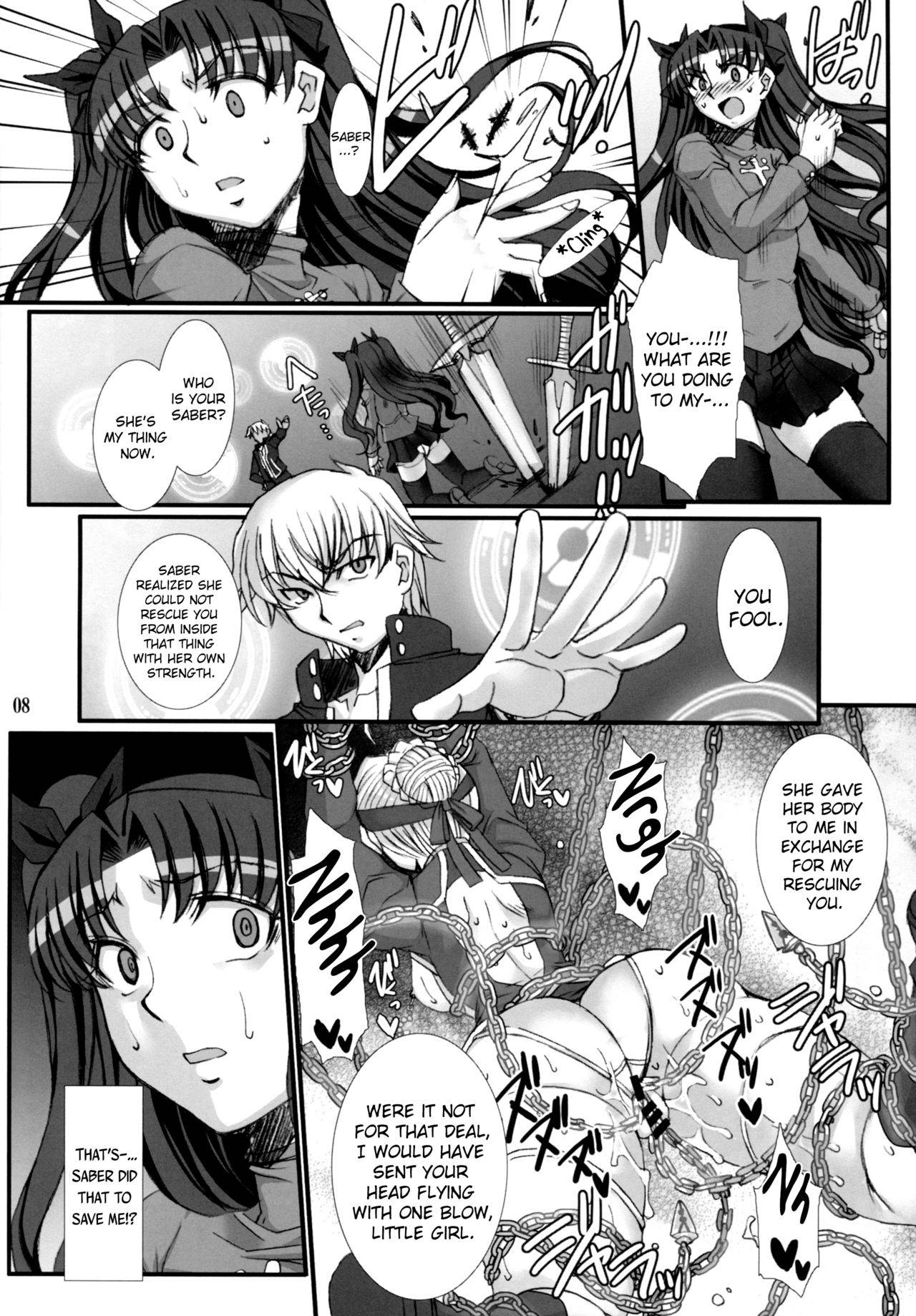 (C88) [H.B (B-RIVER)] Rin Kai -Kegasareta Aka- | Rin Destruction -Stained Red- (Fate/stay night) [English] [ChoriScans]