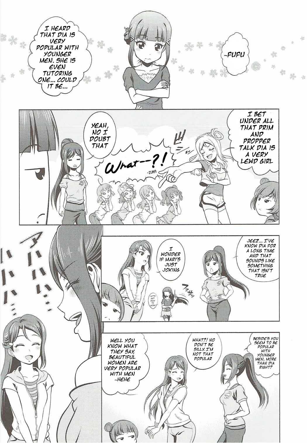 (C91) [Shimapanicecandy (Kijinaka Mahiro)] Watakushi no Kawaii Rough Diamond (Love Live! Sunshine!!) [English]