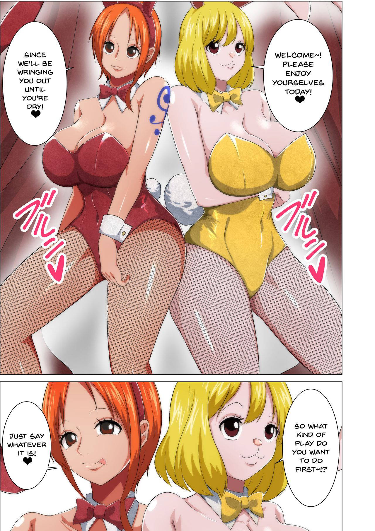 [Q Doujin] Bunny Service (One Piece) [English] {Doujins.com}