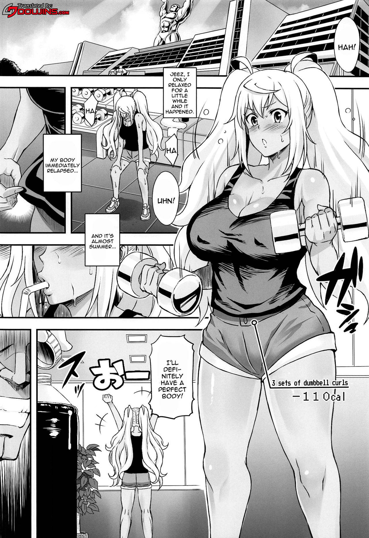 (Akihabara Chou Doujinsai) [Diogenes Club (Haikawa Hemlen)] Hibiki to Asedaku Training | Sweaty Training With Hibiki (Dumbbell Nan Kilo Moteru?) [English] {Doujins.com}