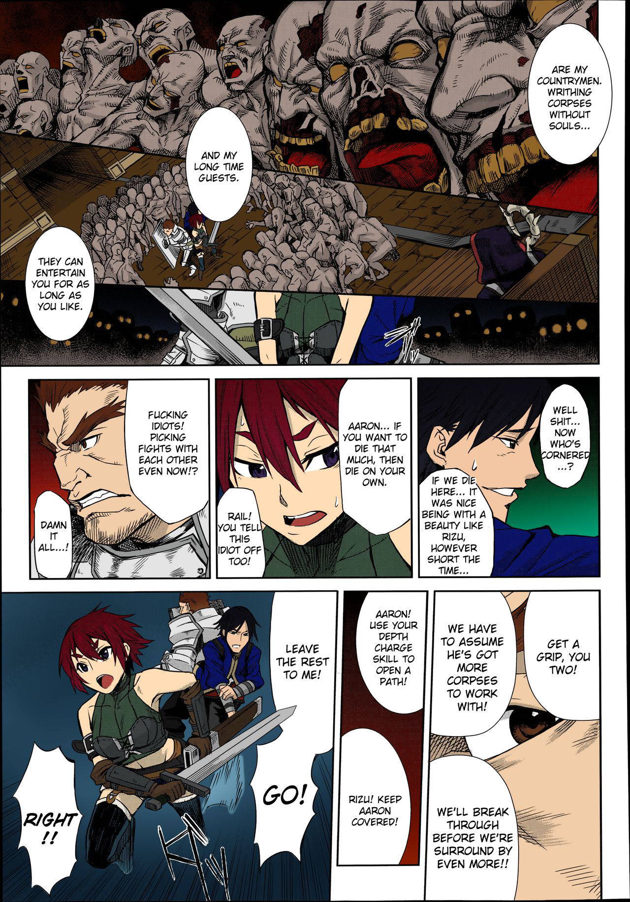 [Take] Shikabane Otoshi | Corpse Break (COMIC Unreal 2014-06 Vol. 49) [English] [Kizlan] [Colorized]