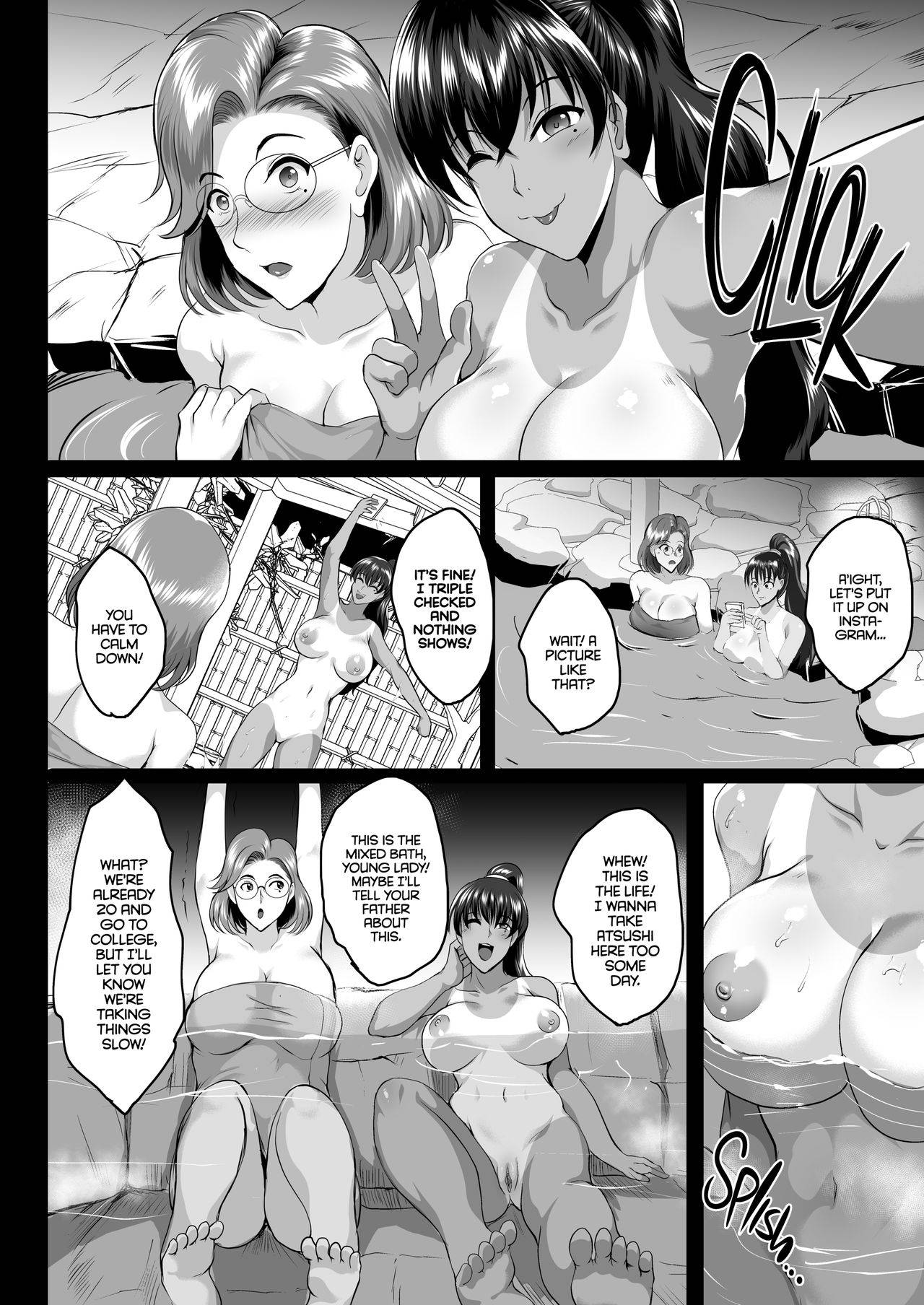 [Shouchuu MAC (Hozumi Kenji)] Oyako Onsen Ryokou Choukyou Kiroku | Mother and Daughter Training Diary: A Trip to the Hot Springs [English] {2d-market.com} [Decensored] [Digital]