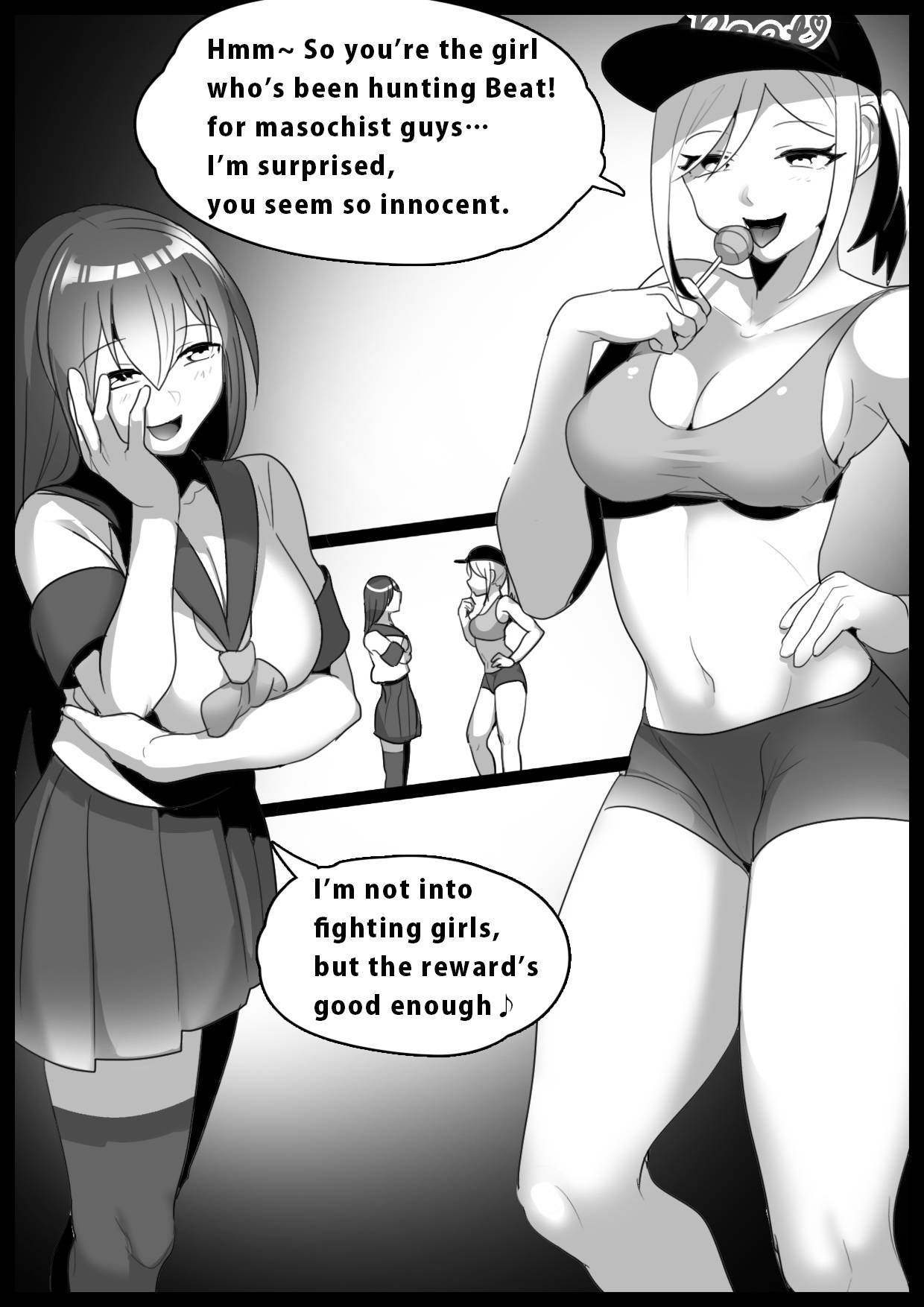 [The Nation of Head Scissors (Toppogi)] Girls Beat! Plus - Airi vs Mami [English]