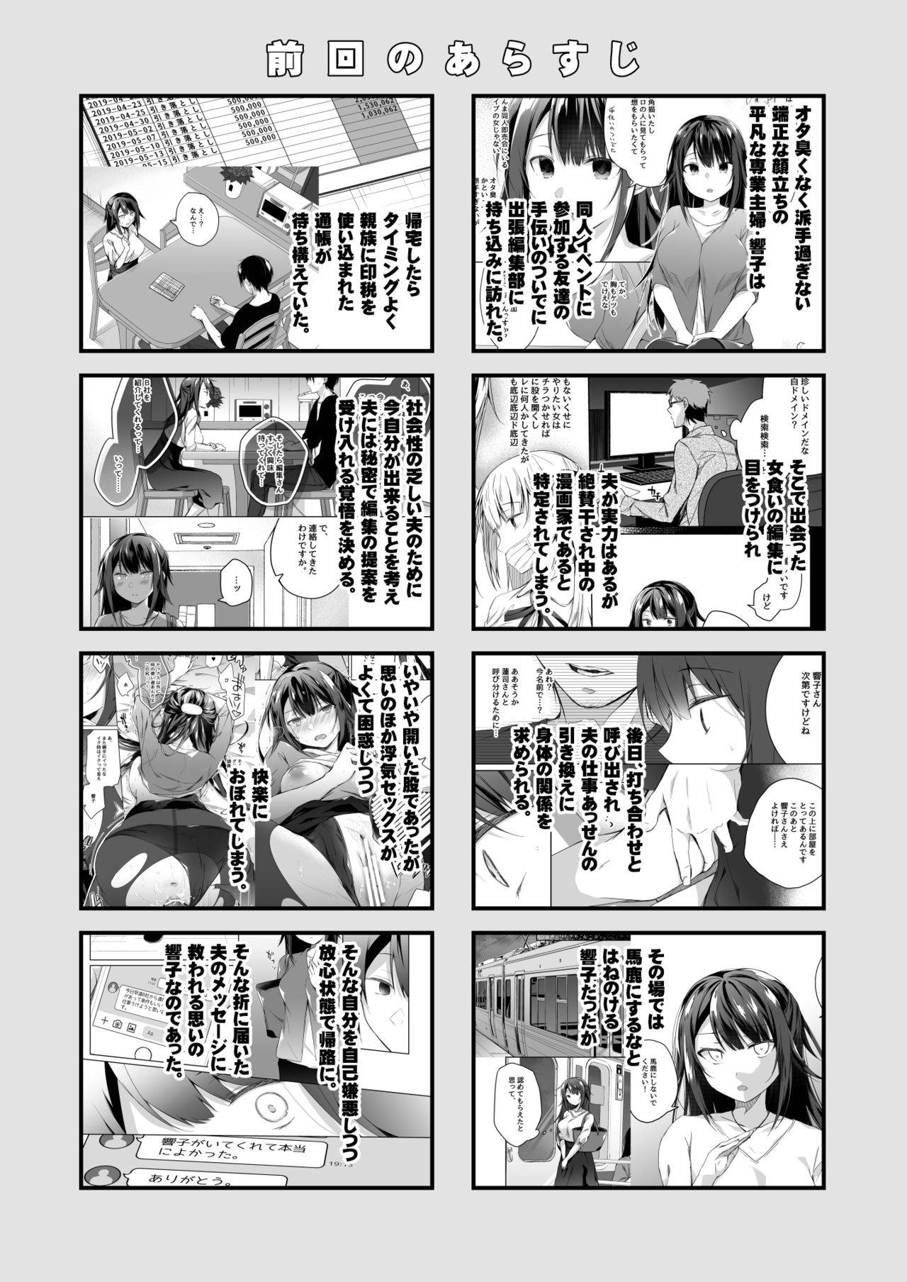 [Hirahira (Hirari)] Doujin Event no Shucchou Henshuubu ni Itta Hi kara Tsuma no Yousu ga... 2