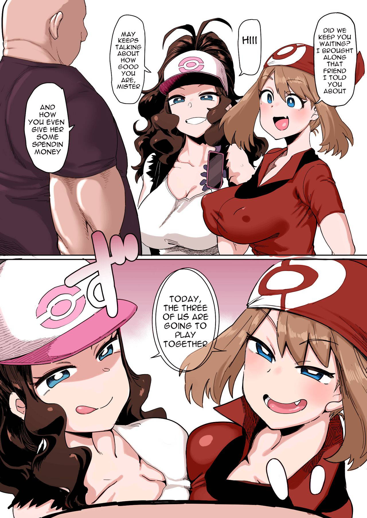 [Dekosuke] Haruka to Touko no Hiasobi | Playing Together With Haruka and Touko (Pokémon) [English] {Doujins.com} [Colorized] [Decensored]