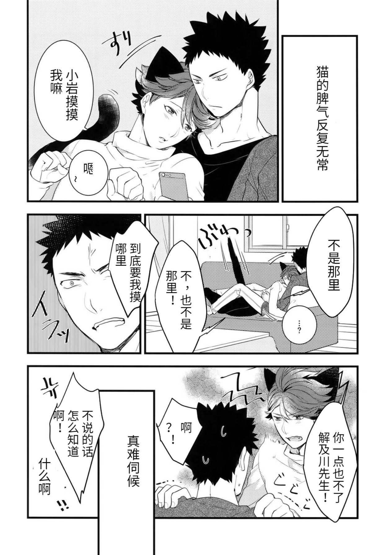 [Rototika (Kamishi Yue)] [岩及]我想成为小岩的猫2 I want to become Iwa-chan's Cat! 2 (Haikyuu!!)[chinese][中文]