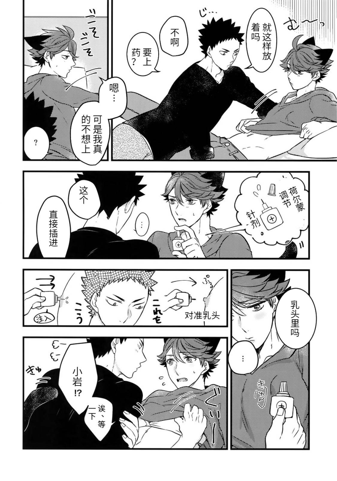 [Rototika (Kamishi Yue)] [岩及]我想成为小岩的猫3 I want to become Iwa-chan's Cat! 3 (Haikyuu!!)[chinese][中文]