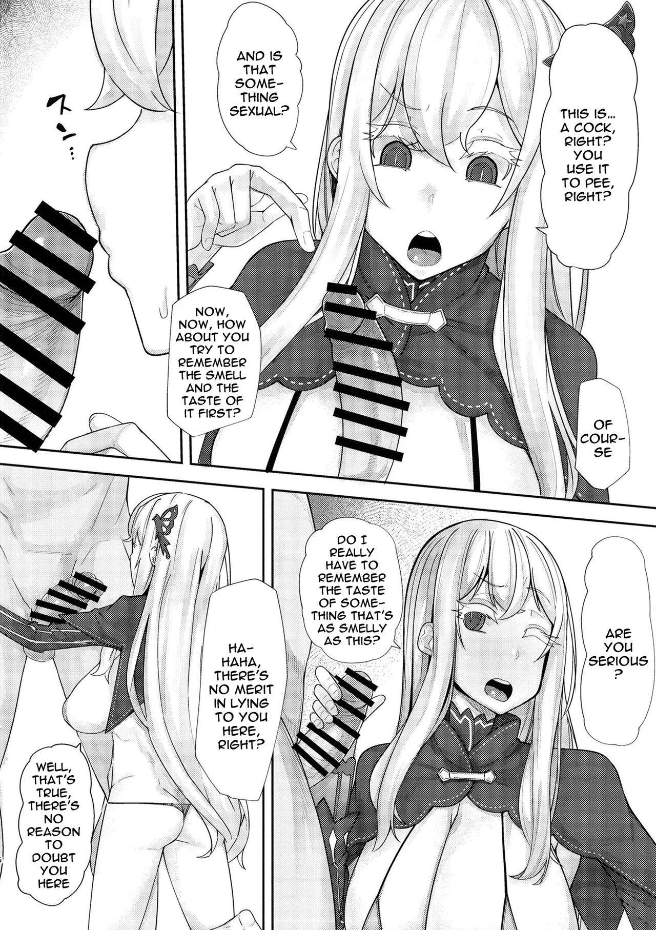 [Batten Kariba (Ankoku Emu Shougun)] Sukebe na Koto Nannimo Shiranai Echidna-chan Onaho | Echidna: Sexually Ignorant Onahole (Re:Zero kara Hajimeru Isekai Seikatsu) [English] {Doujins.com} [Digital]