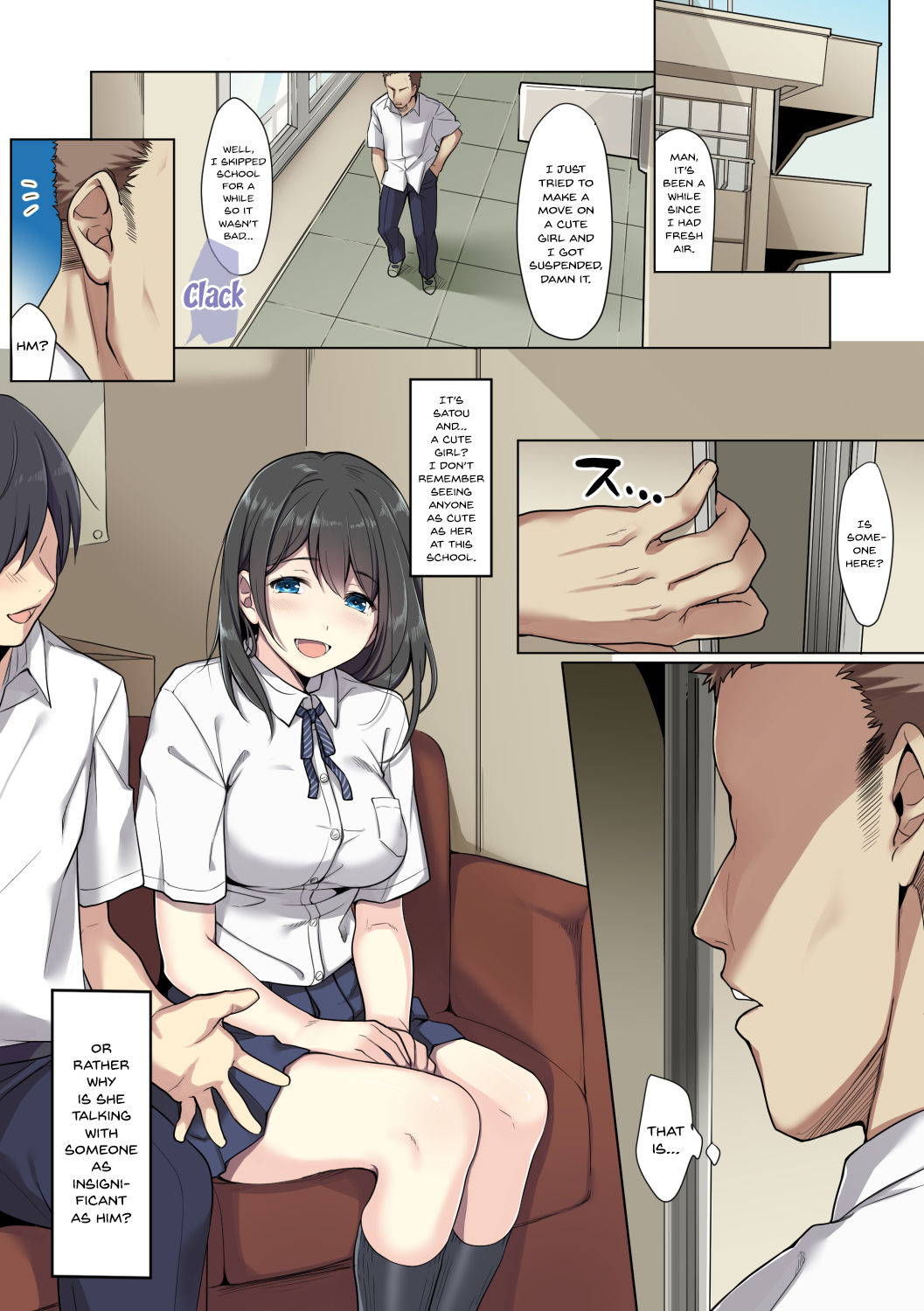 [Airy Socks] Kanojo no Okashita Ayamachi | Getting Fucked Is Her Fault [English] {Doujins.com}