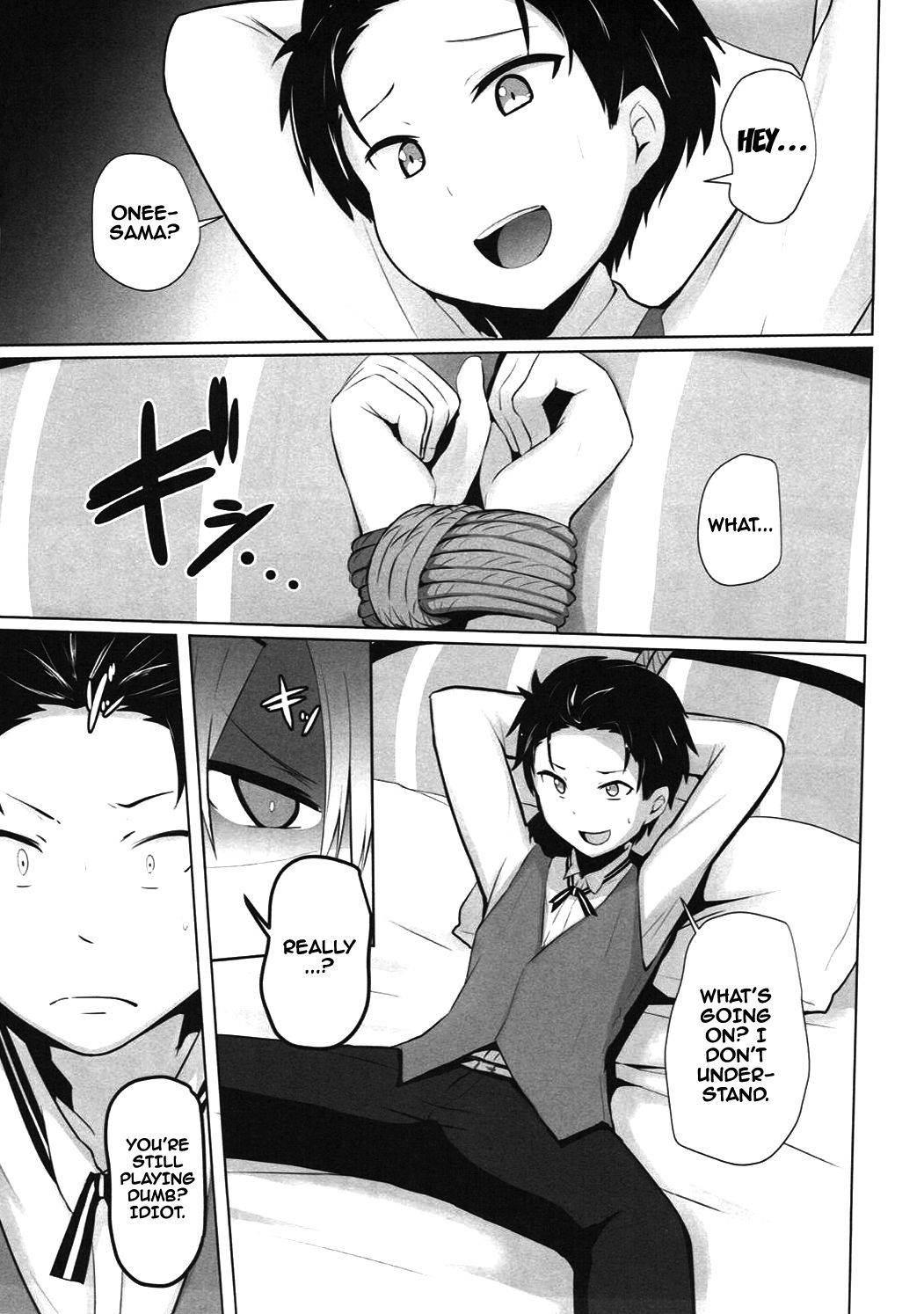 (C90) [Milk pudding (Milk Jam)] Zero kara Hajimeru Genan Seikatsu | Manservant's Life Starting From Zero (Re:Zero kara Hajimeru Isekai Seikatsu) [English] {Doujins.com}