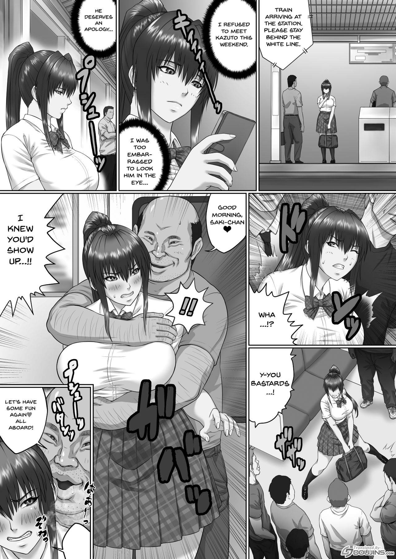 [ClimbCrown] Nakadashi Oji-san ni Nerawareta Mesu wa Nigeru Koto ga Dekinai ~Senaga Saki Hen Vol. 2~ | A Woman Can't Get Away After Being Targeted By This Horny Old Man ~Senaga Saki Edition Vol.2~ [English] {Doujins.com}