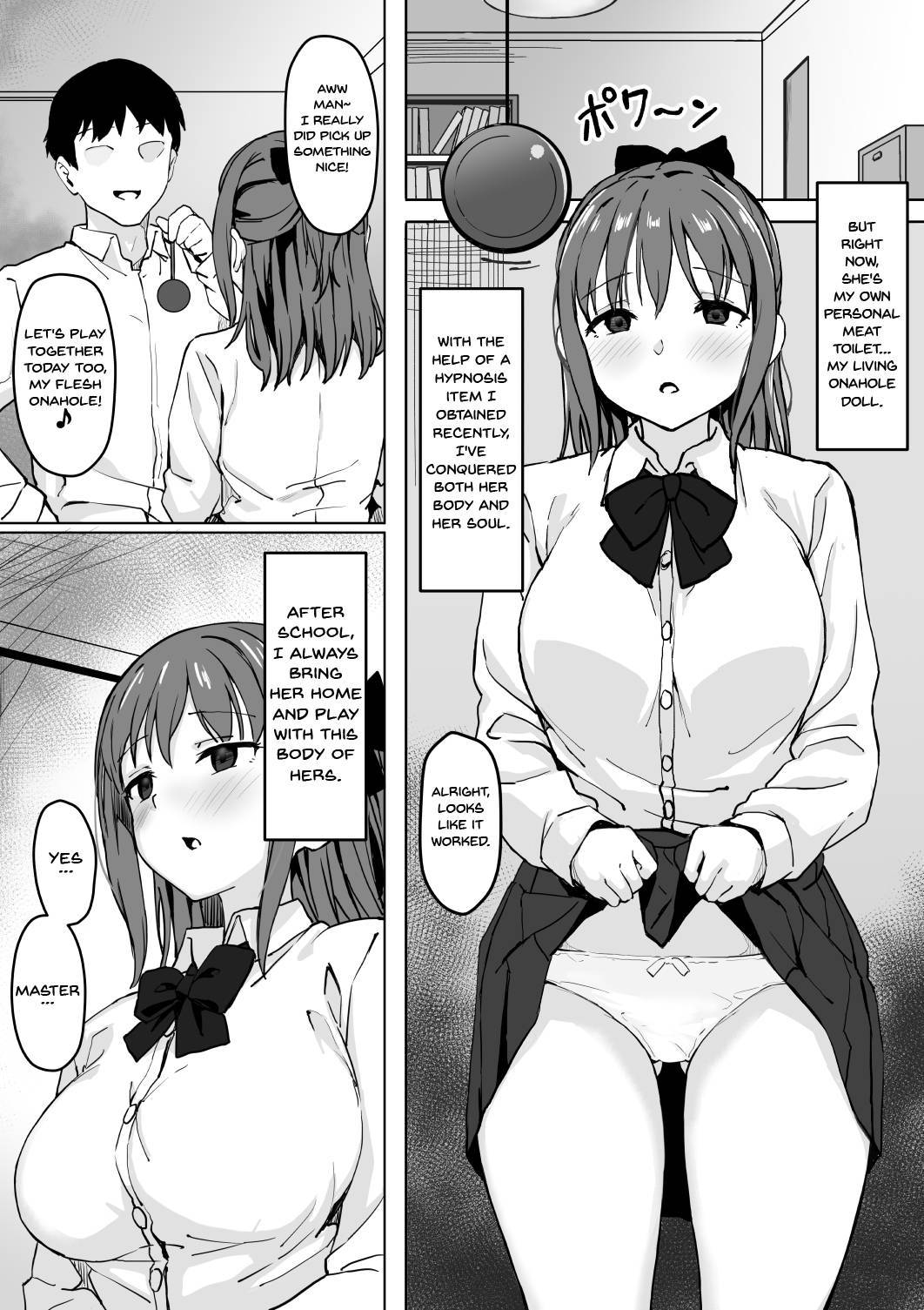 [Tobari Saru] Saimin Nama Onaho de Asobo. | Playing With My Hypnotized Onahole Girl [English] {Doujins.com}