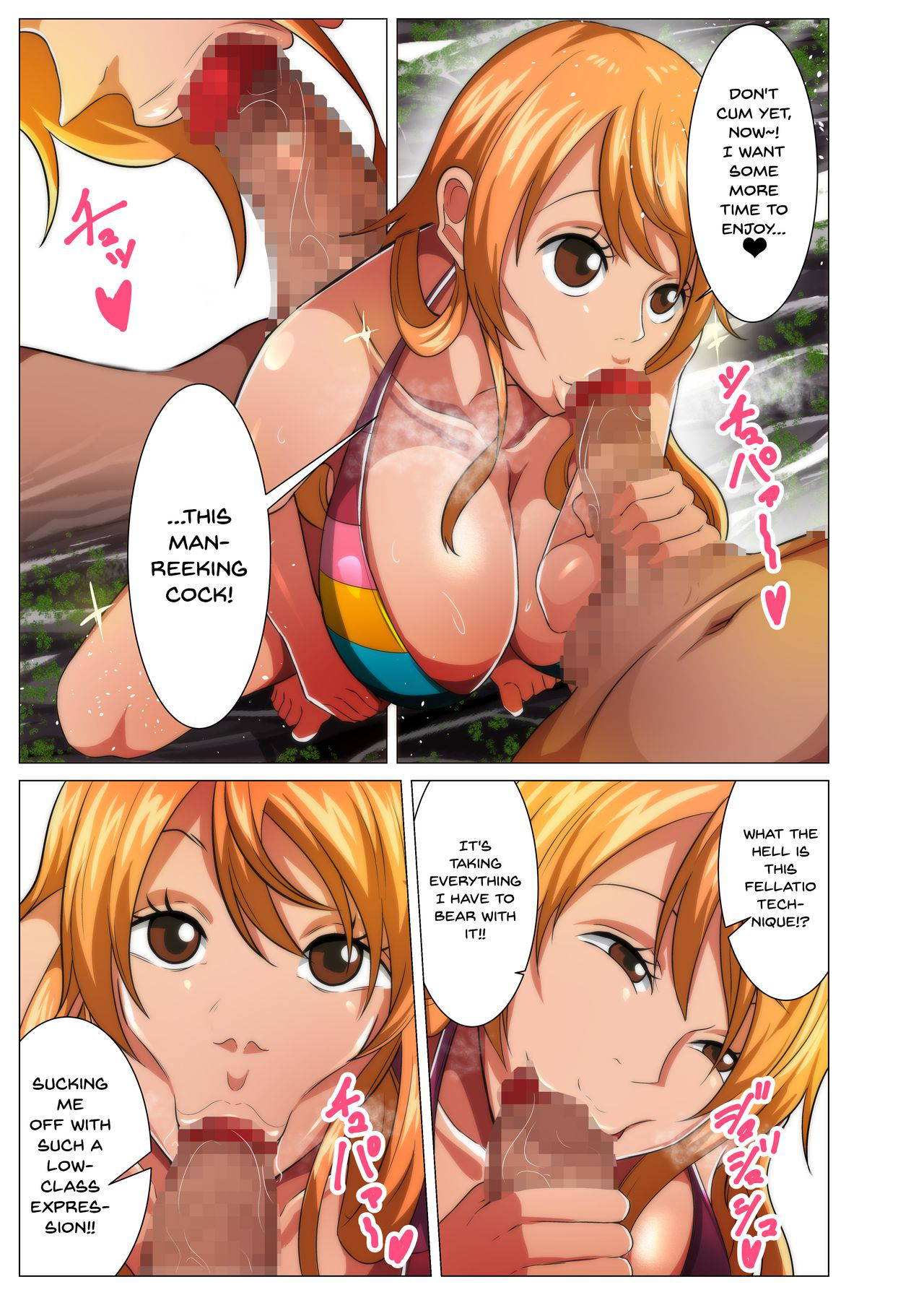 [Q Doujin] Umi de Mikaketa Bakunyuu Bijo | A Big Breasted Woman Who I Just Happened To Find In The Ocean (One Piece) [English] {Doujins.com}