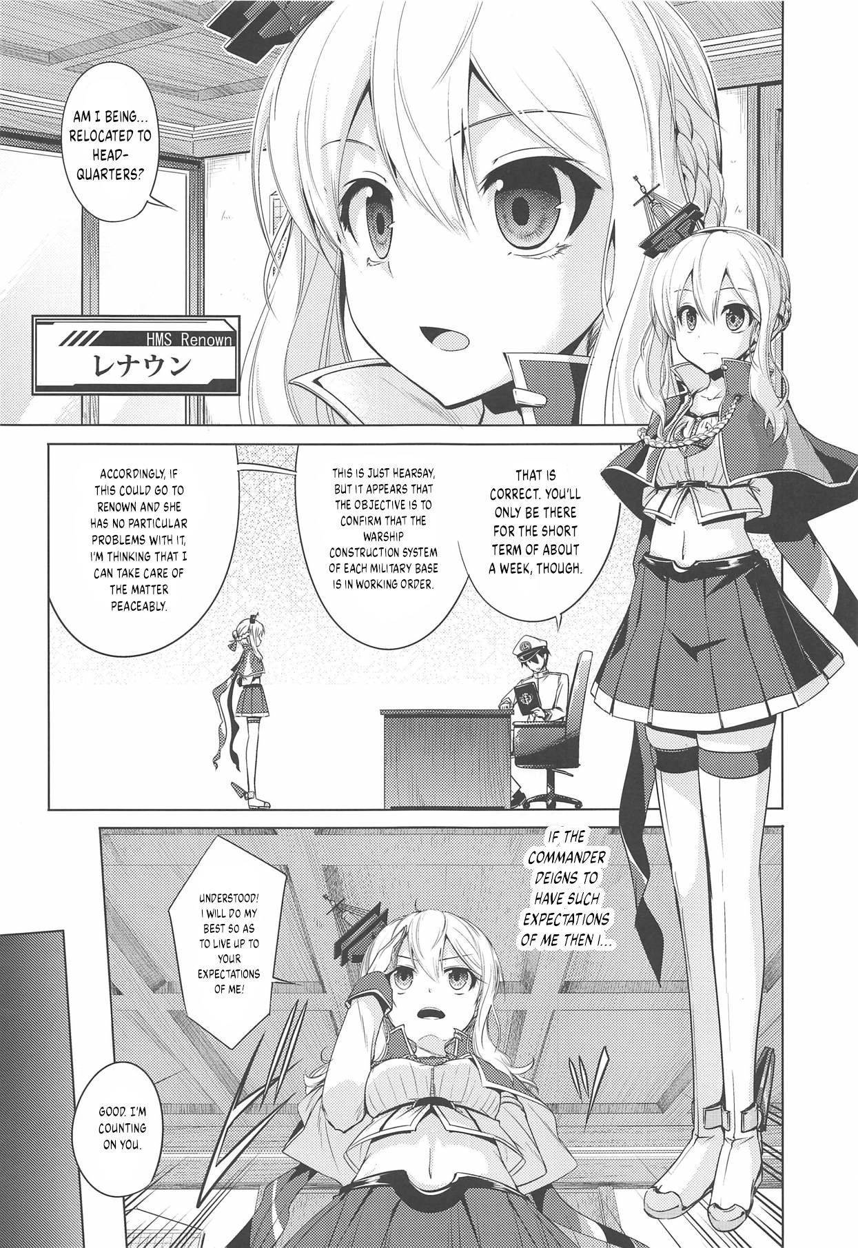 (COMIC1☆14) [Aozora Market (Ao)] Shinjite Okuridashita Renown ga (Azur Lane)[English][akanameTL]