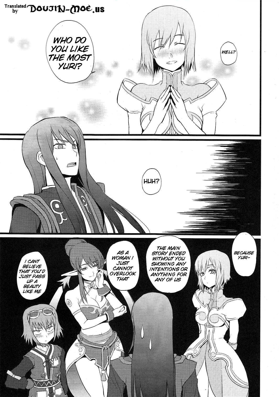 (C79) [FukaFuka Tenshoku (Popuran)] Shingeki no Bijo Gundan | Assault of the Beautiful-Woman Army (Tales of Vesperia) [English] {doujin-moe.us}