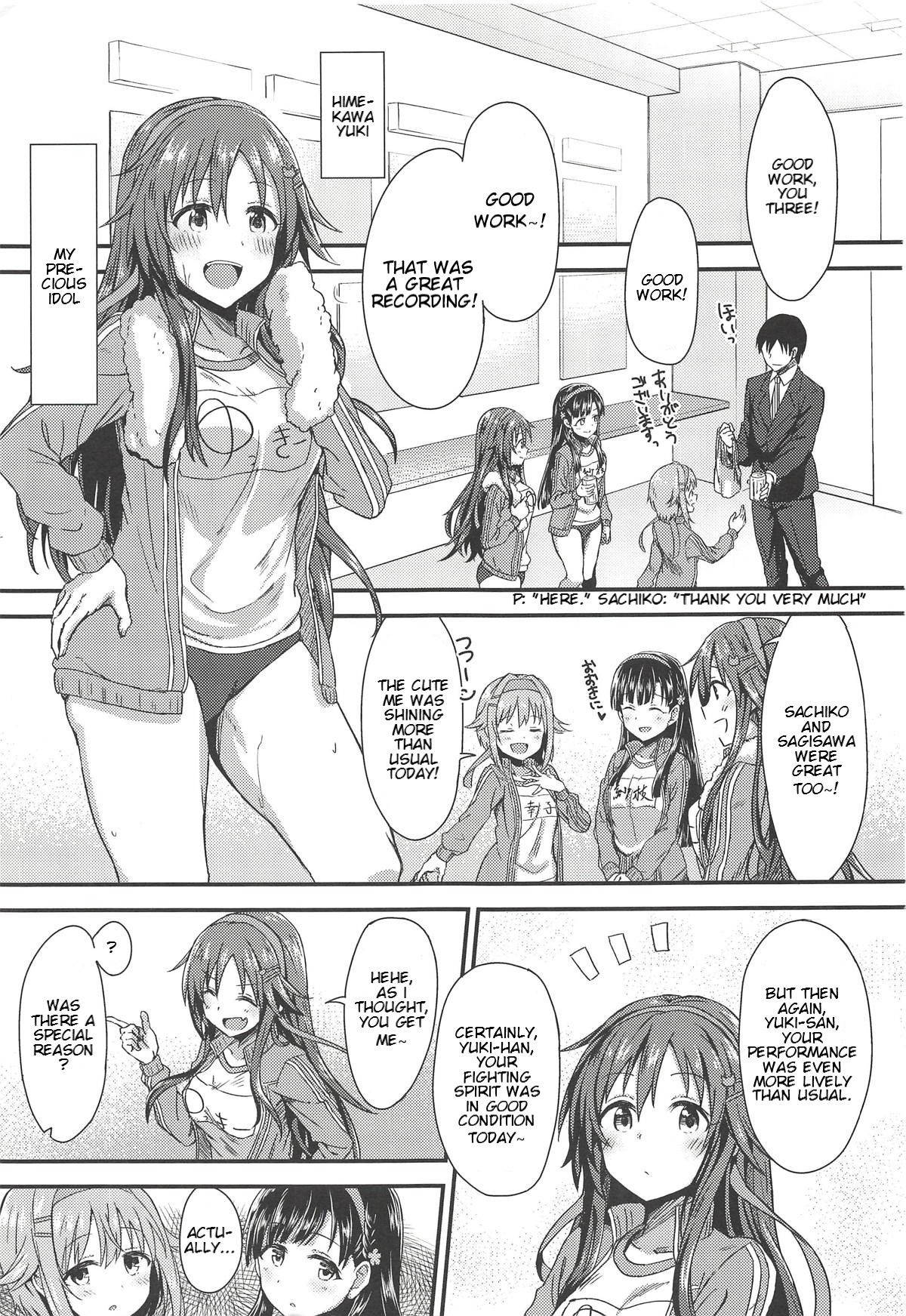 (COMIC1☆14) [Hoshiyukicha (Yukihoshi Kokoro)] Ecchi na Himekawa Yuki no Zenryoku Chance Time | Full Power Chance Time with a Lewd Himekawa Yuki (THE IDOLM@STER CINDERELLA GIRLS) [English] [JKScans]