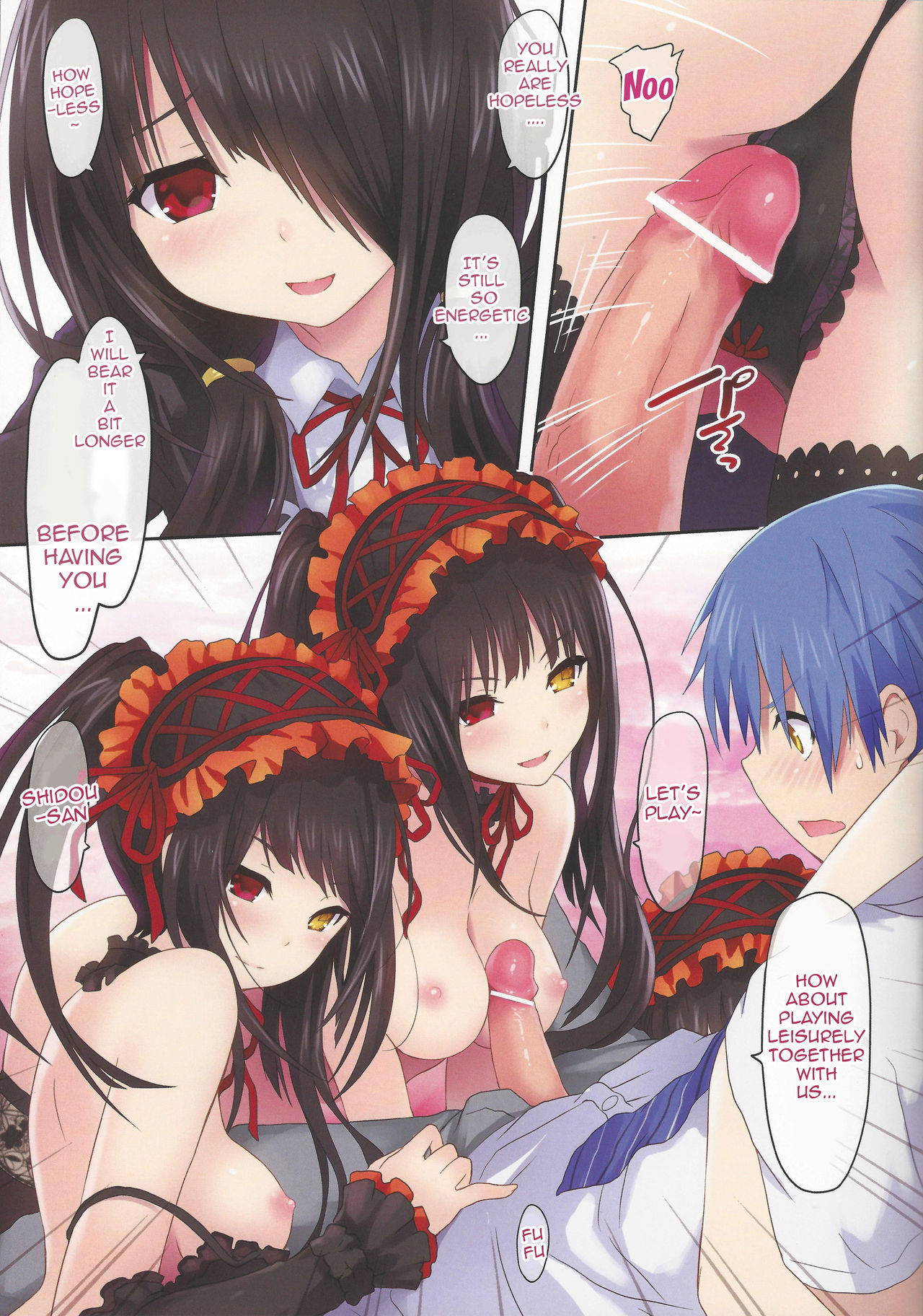 (C84) [DenMoe (Cait)] Kyousou Sanjoukyoku (Date A Live) [English] {doujin-moe.us}