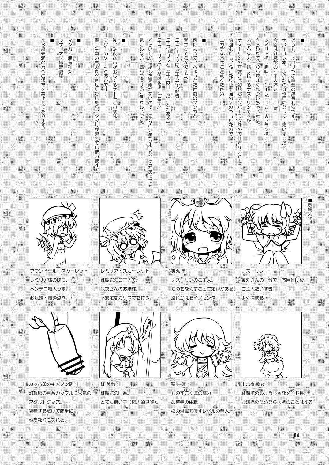 [Ororiya Enpitsudou (Hiroe Natsuki, Murian)] Watashi no Nazrin 3 (Touhou Project) [English] [hardcase8translates] [Digital]