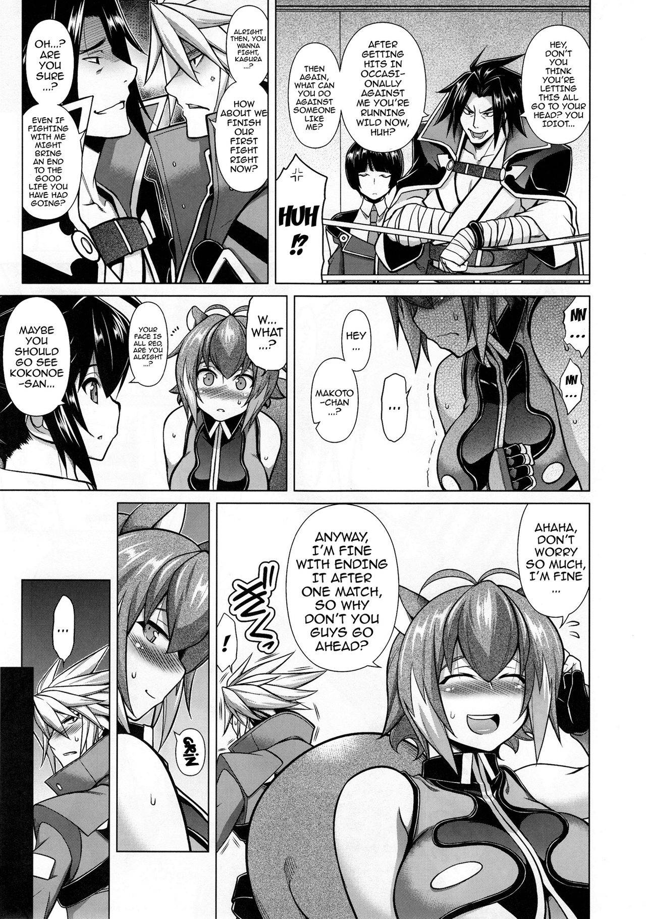 (C88) [STUDIO TIAMAT (TANABE)] BREAK BLUE MARRON SPARRING (BlazBlue) [English] {doujin-moe.us}