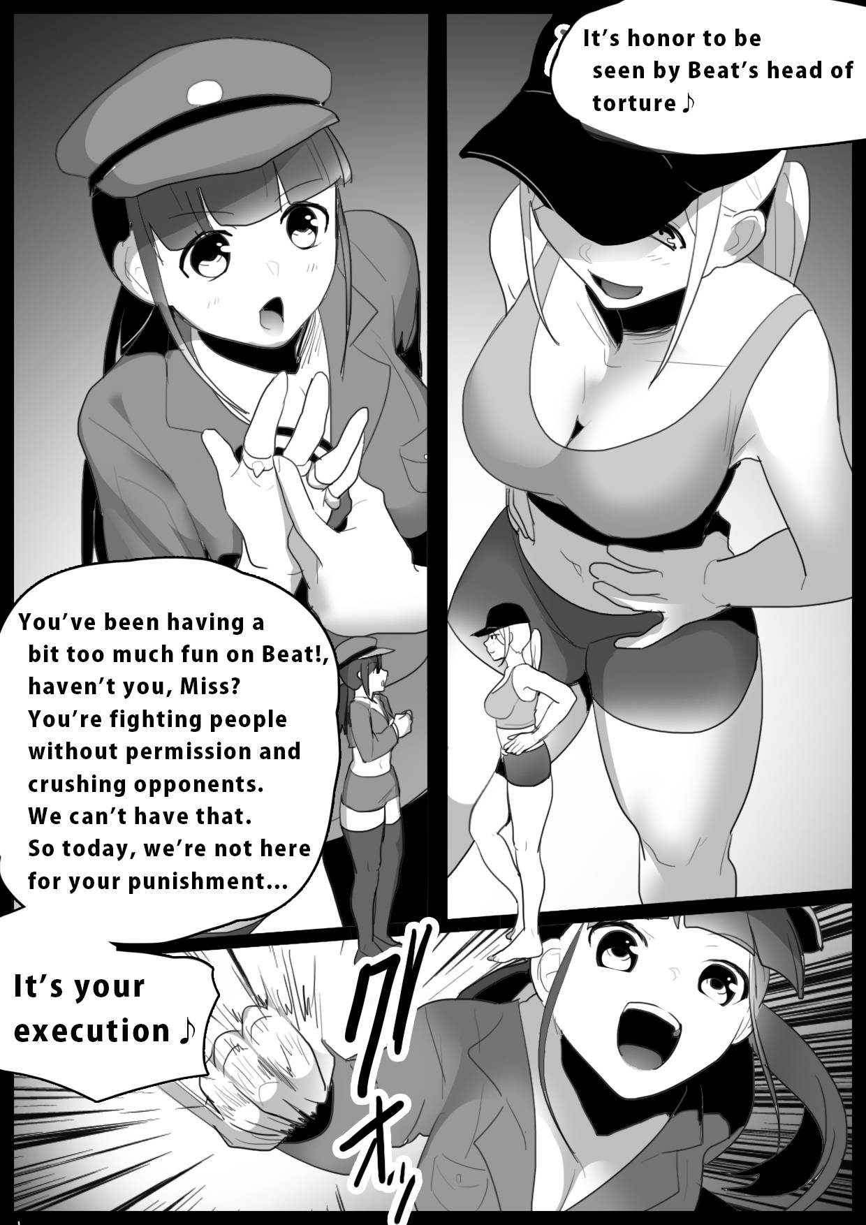 [The Nation of Head Scissors (Toppogi)] Girls Beat! Plus - Mami vs Kaela & Nana [english]