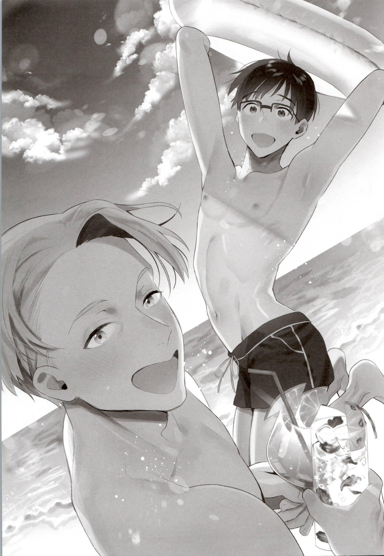 (C94) [Koi no Danmenzu (Iroito)] GIRAGIRA Summer Vacation (Yuri On Ice)