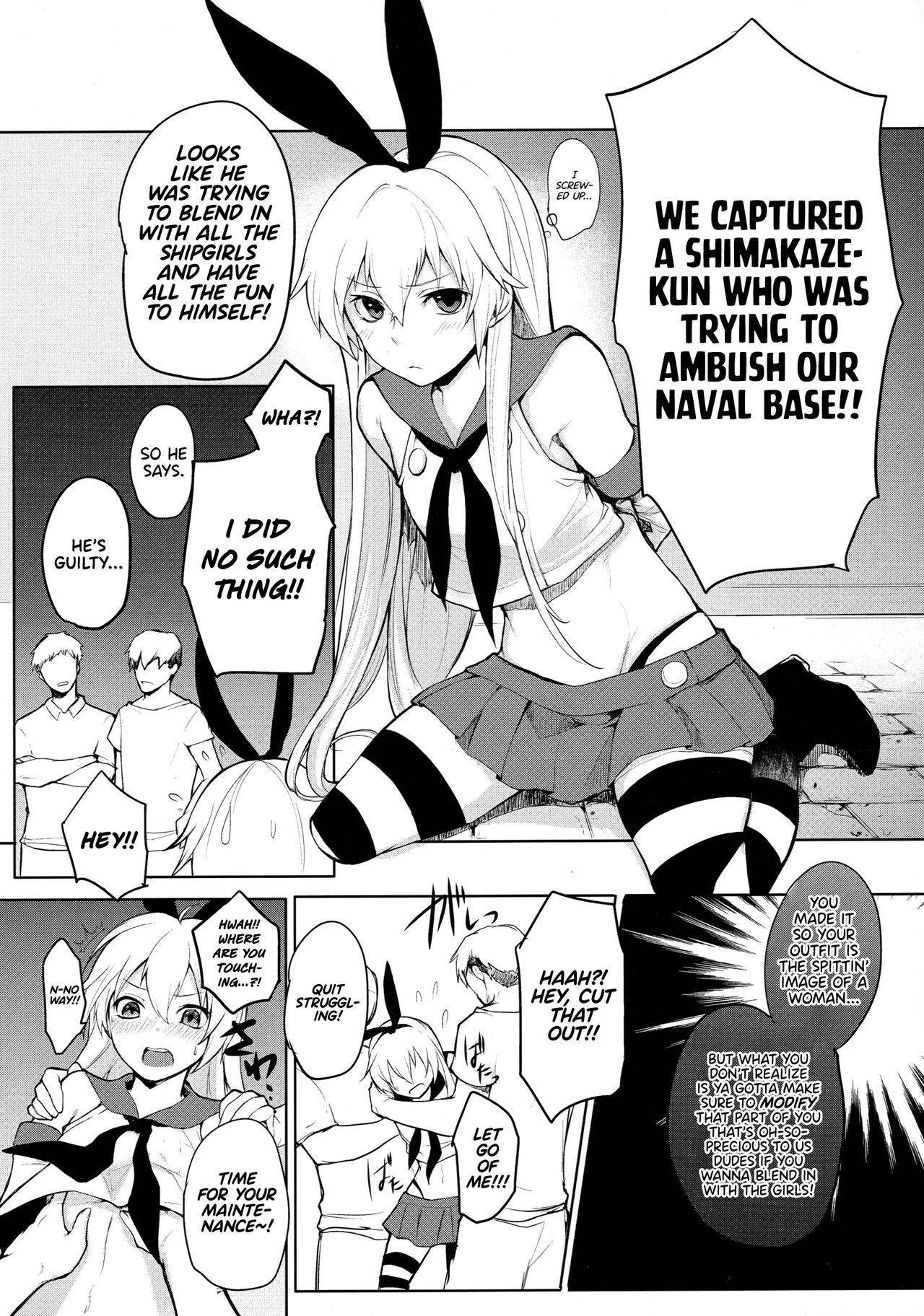 (C88) [Yuruhuwa-Kinniku (Yatuzaki)] Shimakaze-kun Hokaku Keikaku | Our Plan for a Captured Shimakaze-Kun (Kantai Collection -KanColle-) [English] [UncontrolSwitch + Friends]