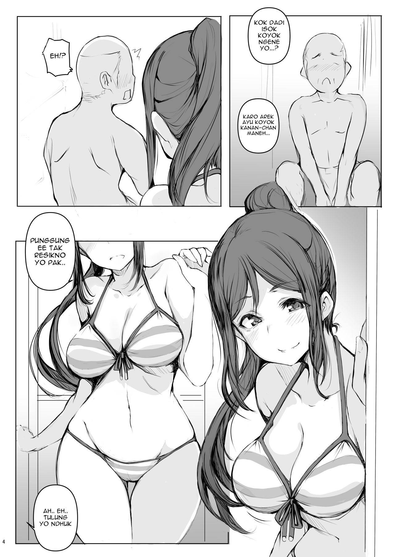 [Gyoukousyu (Gon., Kurosai)] Kanan wa, ○○○ o Tetsudaitai! San (Love Live! Sunshine!!) [Javanese] [Gagak_Ireng] [Digital]