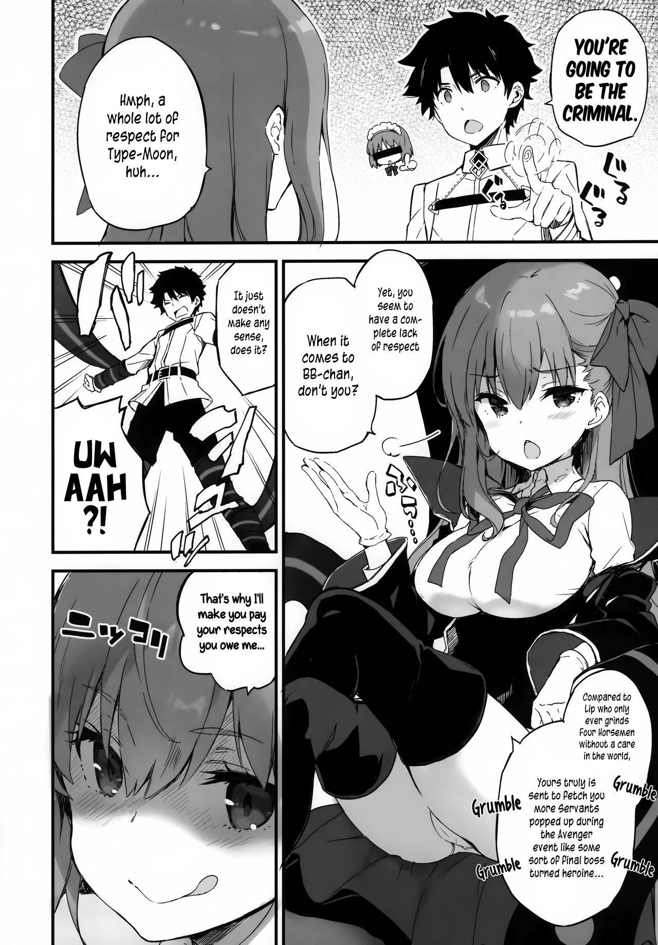 (C94) [QP:flapper (Ohara Tometa, Sakura Koharu)] BB-chan no Chaldea Hourouki | BB-chan's Adventures At Chaldea (Fate/Grand Order) [English] [Pedy]