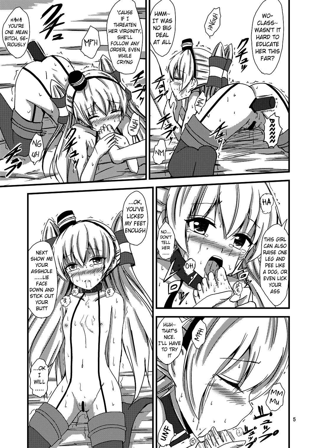 [Aiirosakura (Aikawa Ryou)] Kuubo Wo-Kyuu-chan no Amatsukaze Yuri Dorei Choukyou ~Shuuchi 3P Choukyou Hen~ | ndard Carrier Wo-Class's Amatsukaze Yuri Slave Training ~Threesome Training~ (Kantai Collection -KanColle-) (English) (Pangean) [Digital]