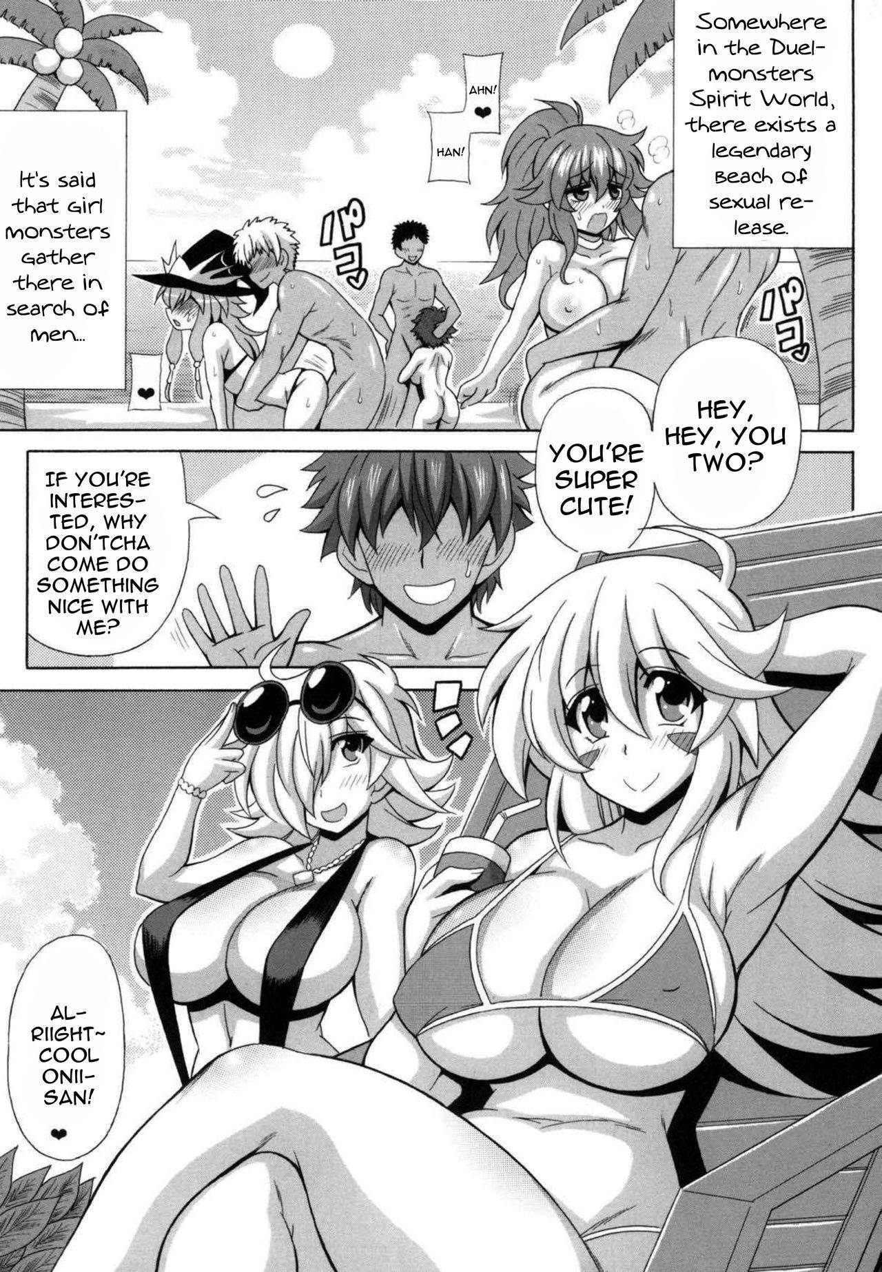 [Leaz Koubou (Oujano Kaze)] Mecha Shiko Beach no Ero Magician | The Duel Monsters Beach's Lewd Magician (Yu-Gi-Oh!) [English] {Doujins.com} [Digital]