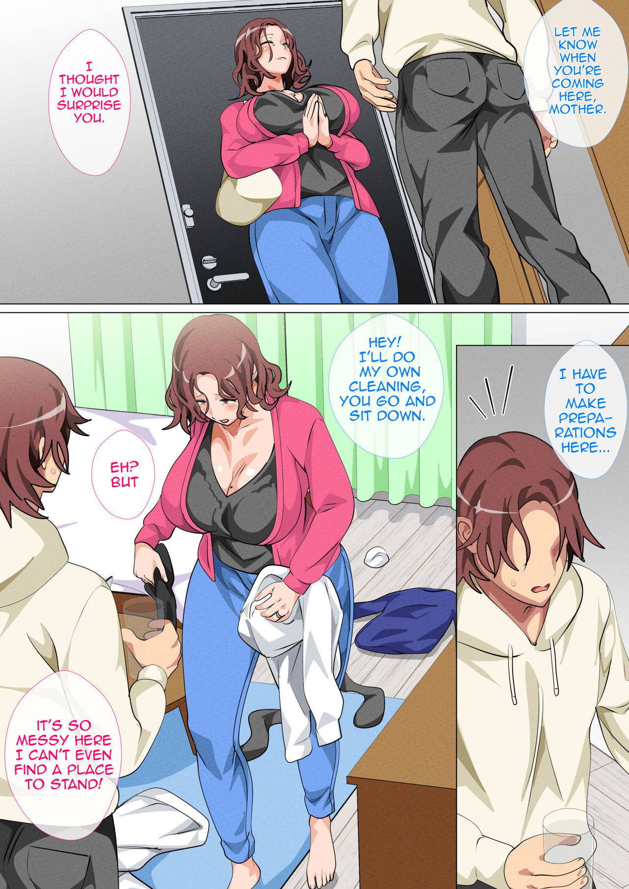 [Circle Spice] Musuko Ni Ai Ni Joukyou Shita Haha | Mother Visiting Her Son in Tokyo [English] [Amoskandy]