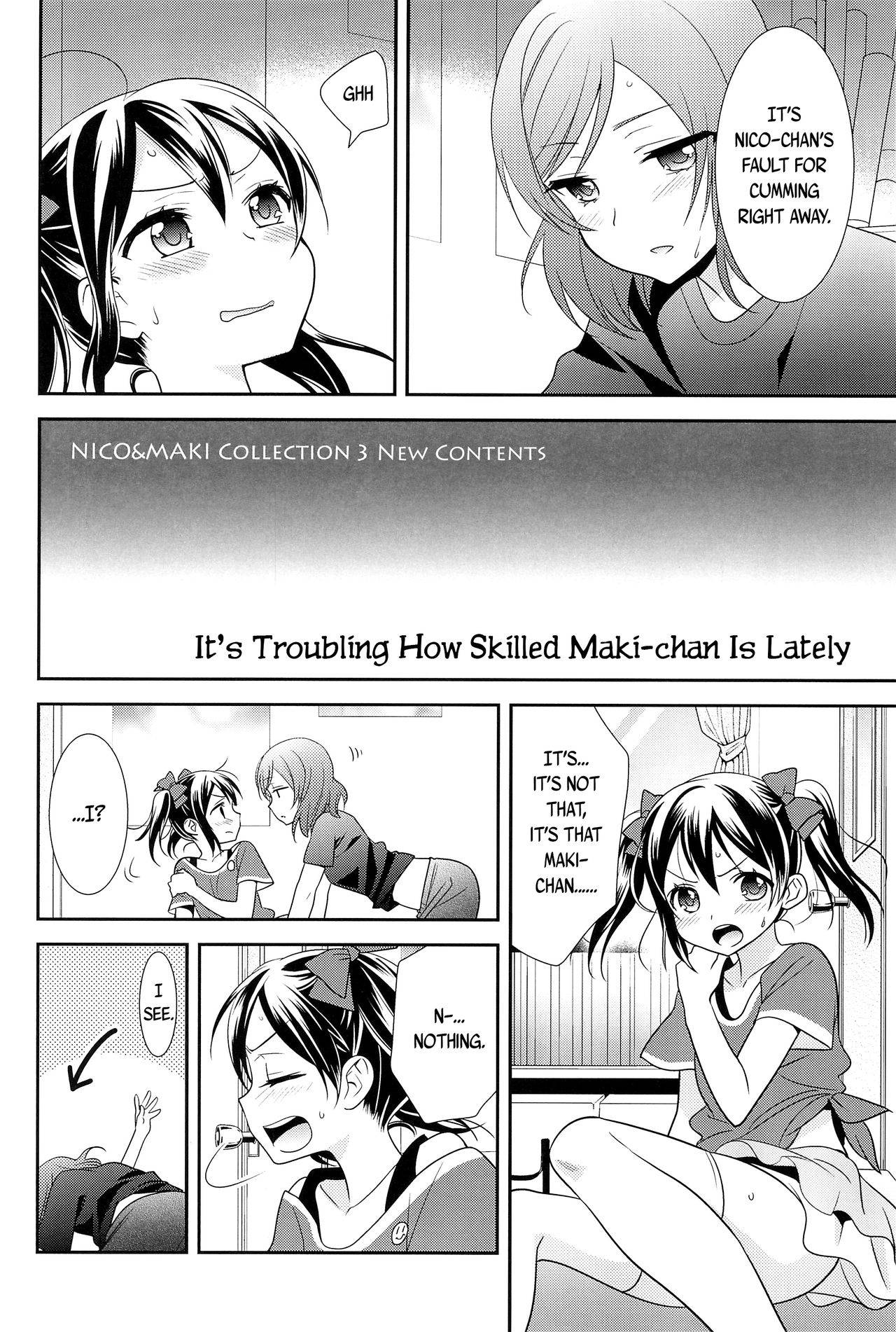 (C90) [Sweet Pea (Ooshima Tomo)] Saikin Maki-chan ga Umasugite Komaru. | It's Troubling How Skilled Maki-chan Is Lately (Nico&Maki Collection 3) (Love Live!) [English] [WindyFall Scanlations]