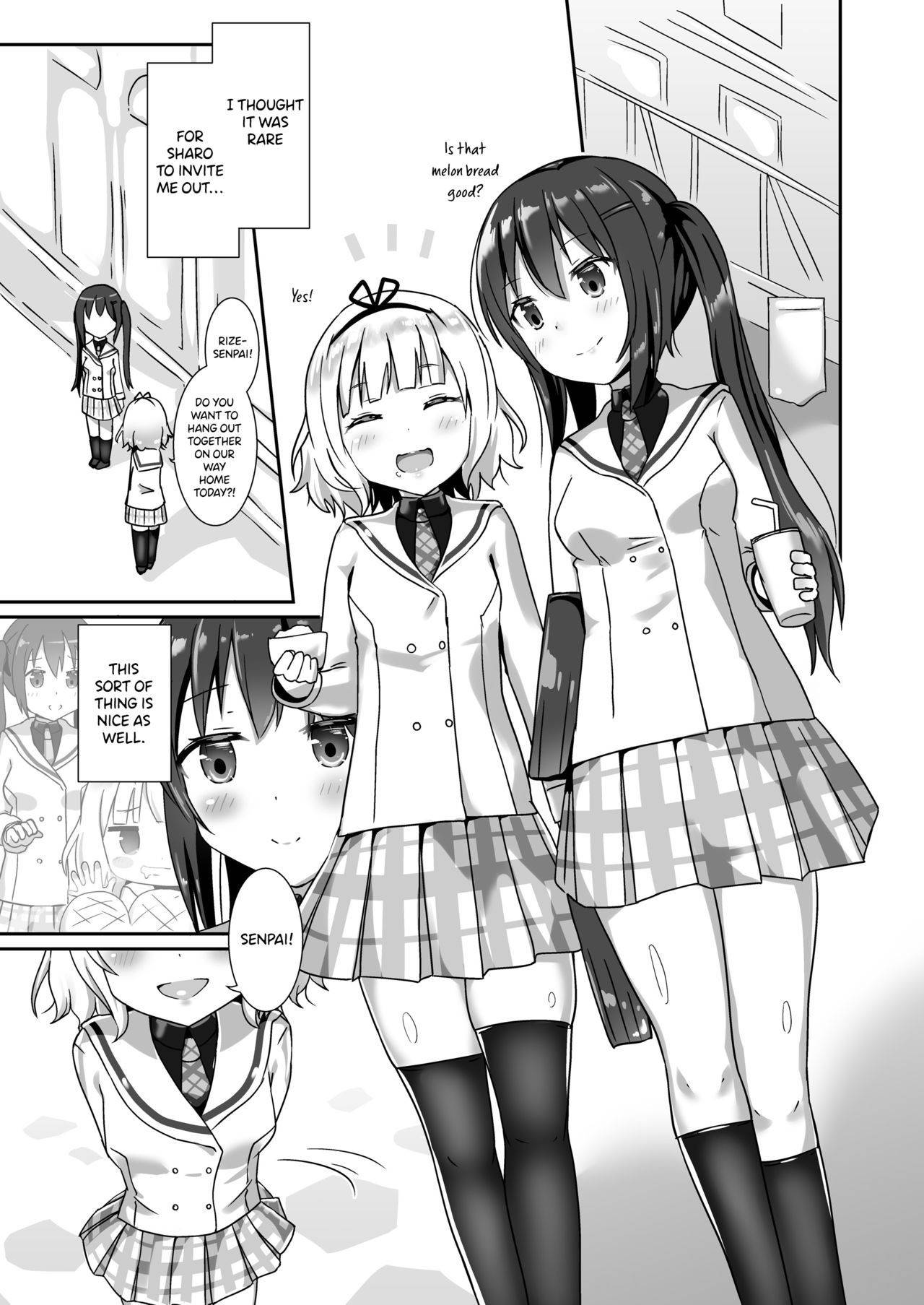 [Cheeseyeast (Naka)] (Sharo or Sharo) and Rize (Gochuumon wa Usagi desu ka) [English] [Yuri Trap Scans] [Digital]