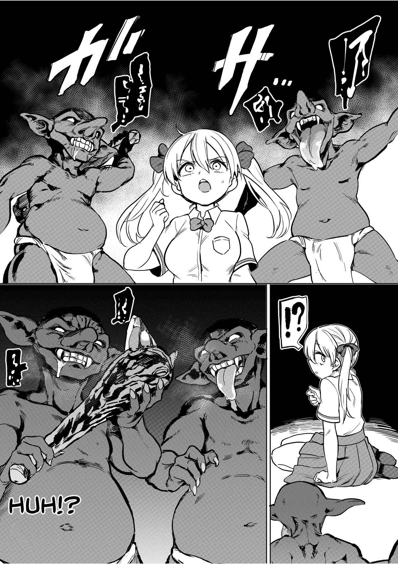 [Tegomental (Aomushi)] Goblin x Joshikousei x Houkai Namaiki Gal Hen | Goblin x Schoolgirls x Collapse Cheeky Gal Edition [English] {Doujins.com}