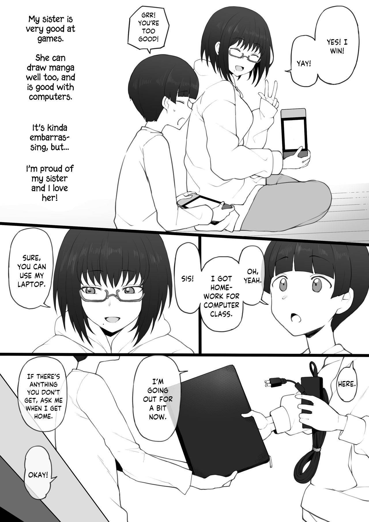 [Terasu MC] Daisuki na Onee-chan ni Karita Pasocon no Naka ni... | On the Laptop My Beloved Big Sister Lent Me… [English]