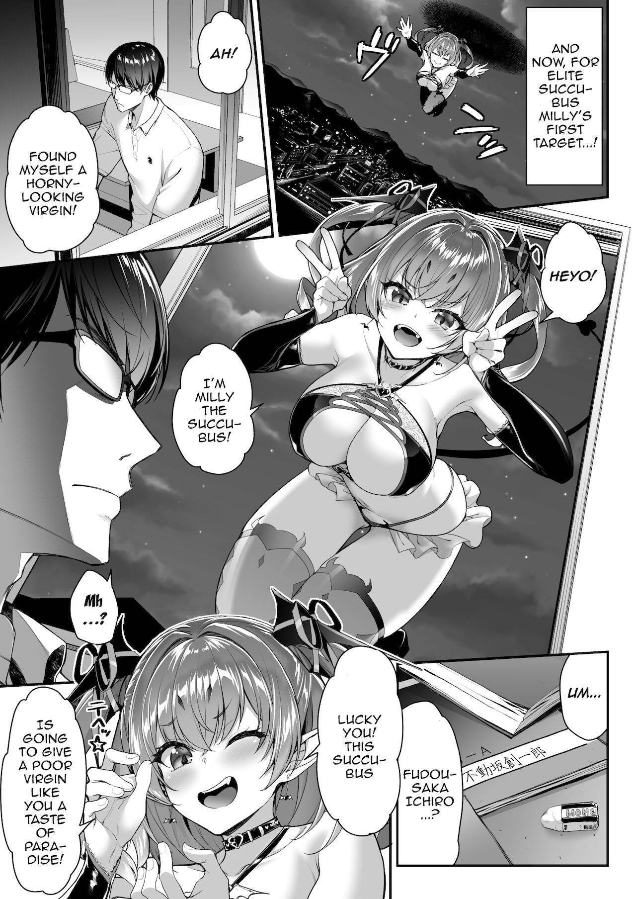 [Ichinose Land] Zako Succubus-chan wa Semen ga Hoshii no! | This Small Fry Succubus-chan Wants Your Sperm! [English] {Doujins.com} [Digital]