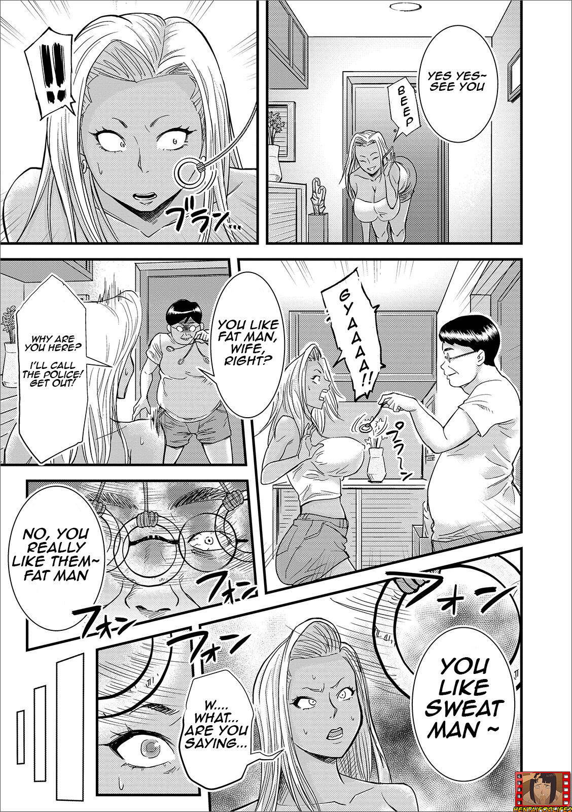 [Nobishiro] Fat hypnotist VS Former Young Married Woman [English]