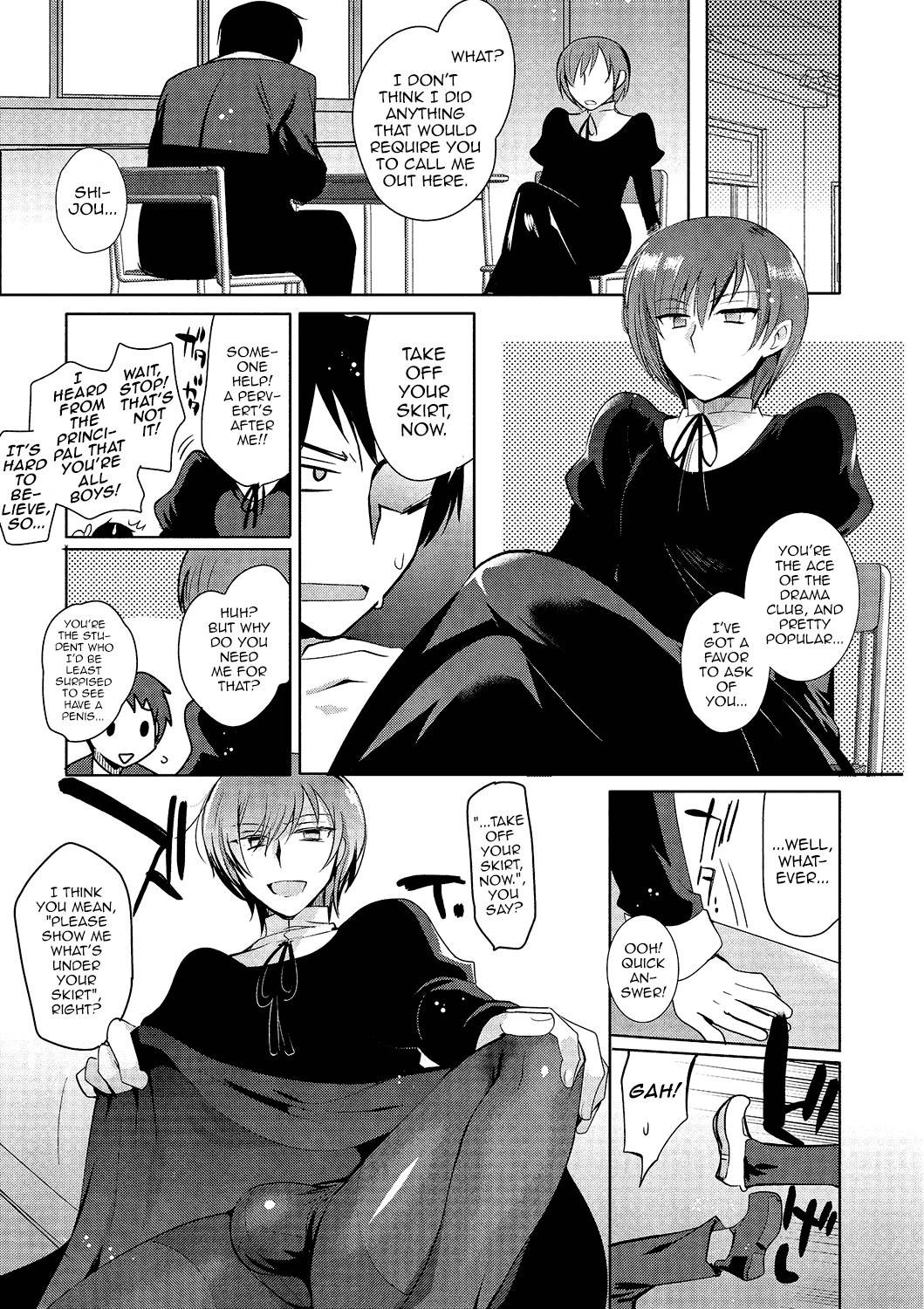 [Kirimoto Yuuji] Shiritsu Otokonoko Gakuen | Private Ladyboy Academy Chapter 1-3 [English]