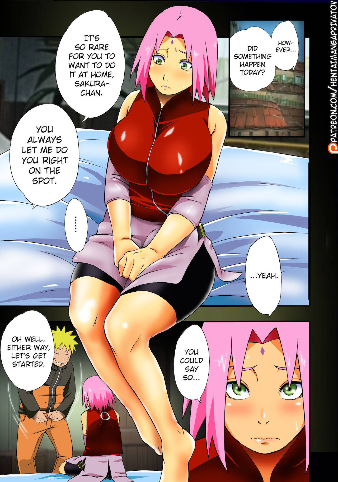 (C92) [Karakishi Youhei-dan Shinga (Sahara Wataru)] Botan to Sakura (Naruto) [English] [Privatov] [Colorized] [Incomplete]