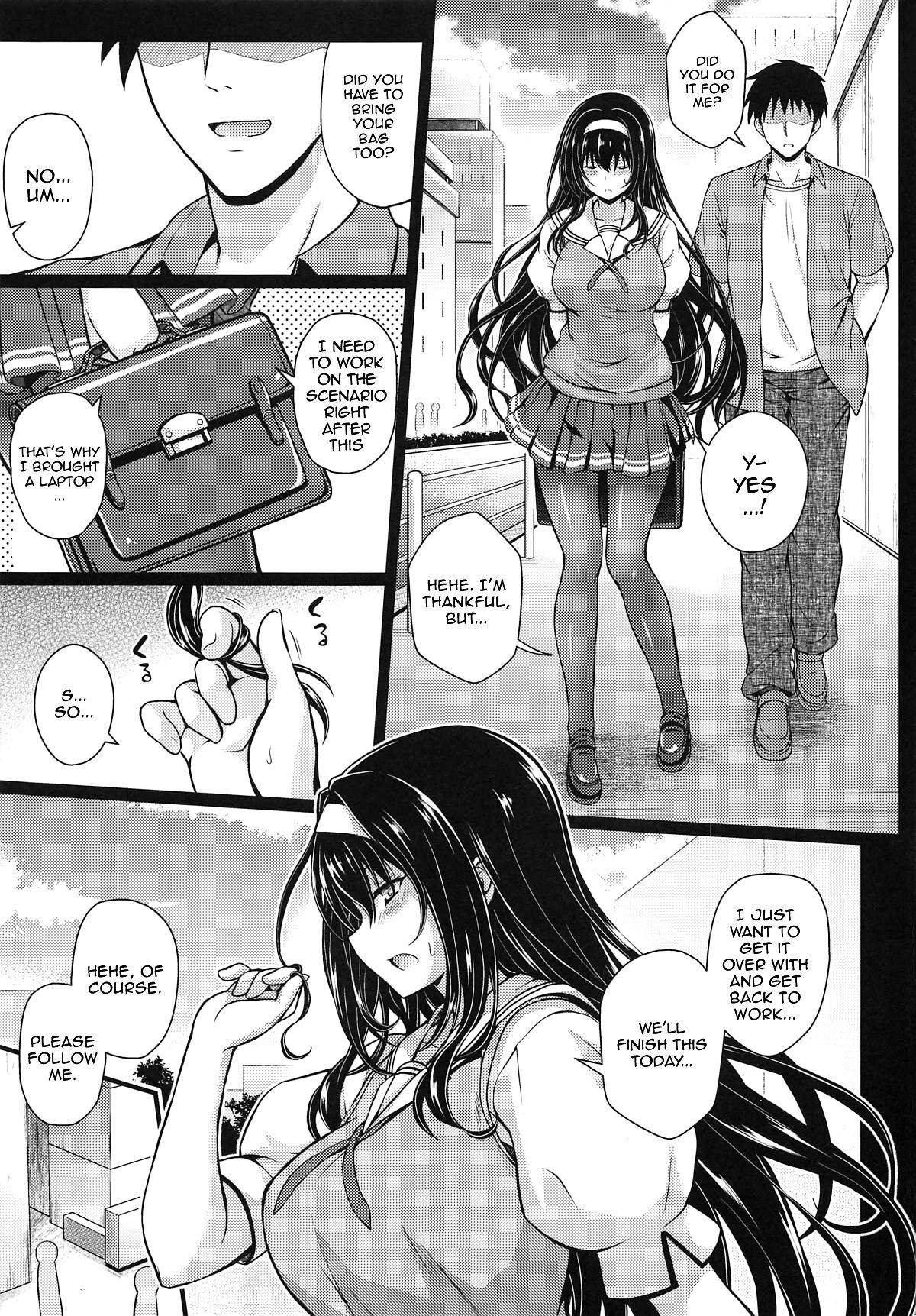 (COMIC1☆15) [Yumeya Honpo (Mukeikaku)] Jouyoku no Yukue | Sexual Outcome (Saenai Heroine no Sodatekata) [English] {Doujins.com}