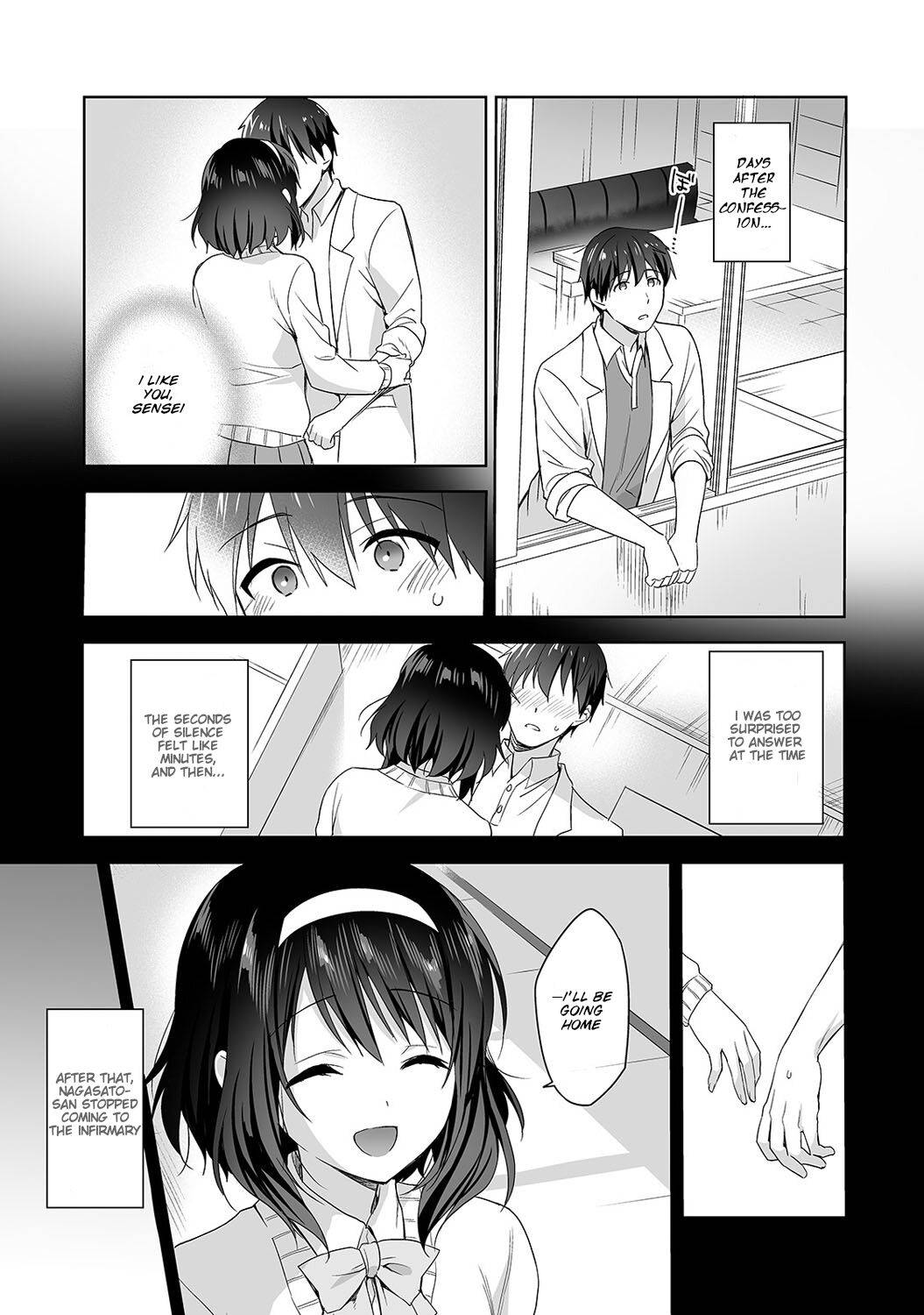 [Fuyuichi Monme] Amayakashi Jouzu no Nagasato-san ~ Hokenshitsu de Yoshi Yoshi Ecchi!~ Ch. 4