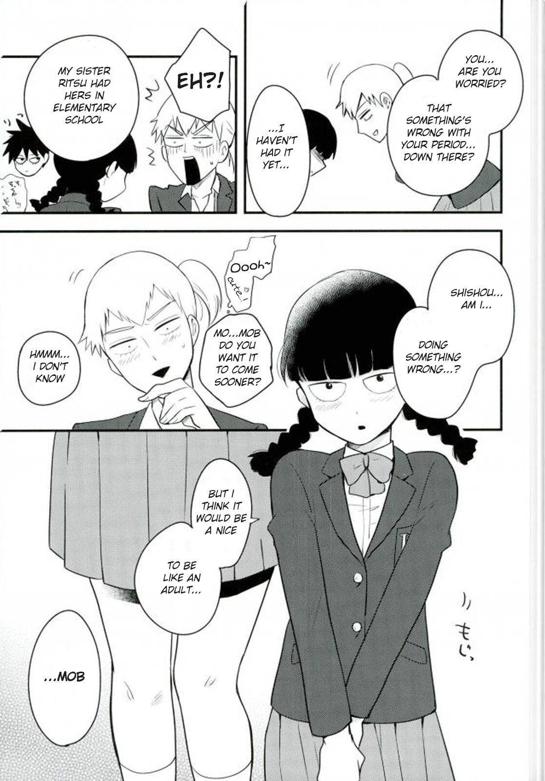 (ONE→HUNDRED 4) [Tatami to Meshi (Machico)] Osage to Ponyta (Pigtails & Ponytails) (Mob Psycho 100) [English]